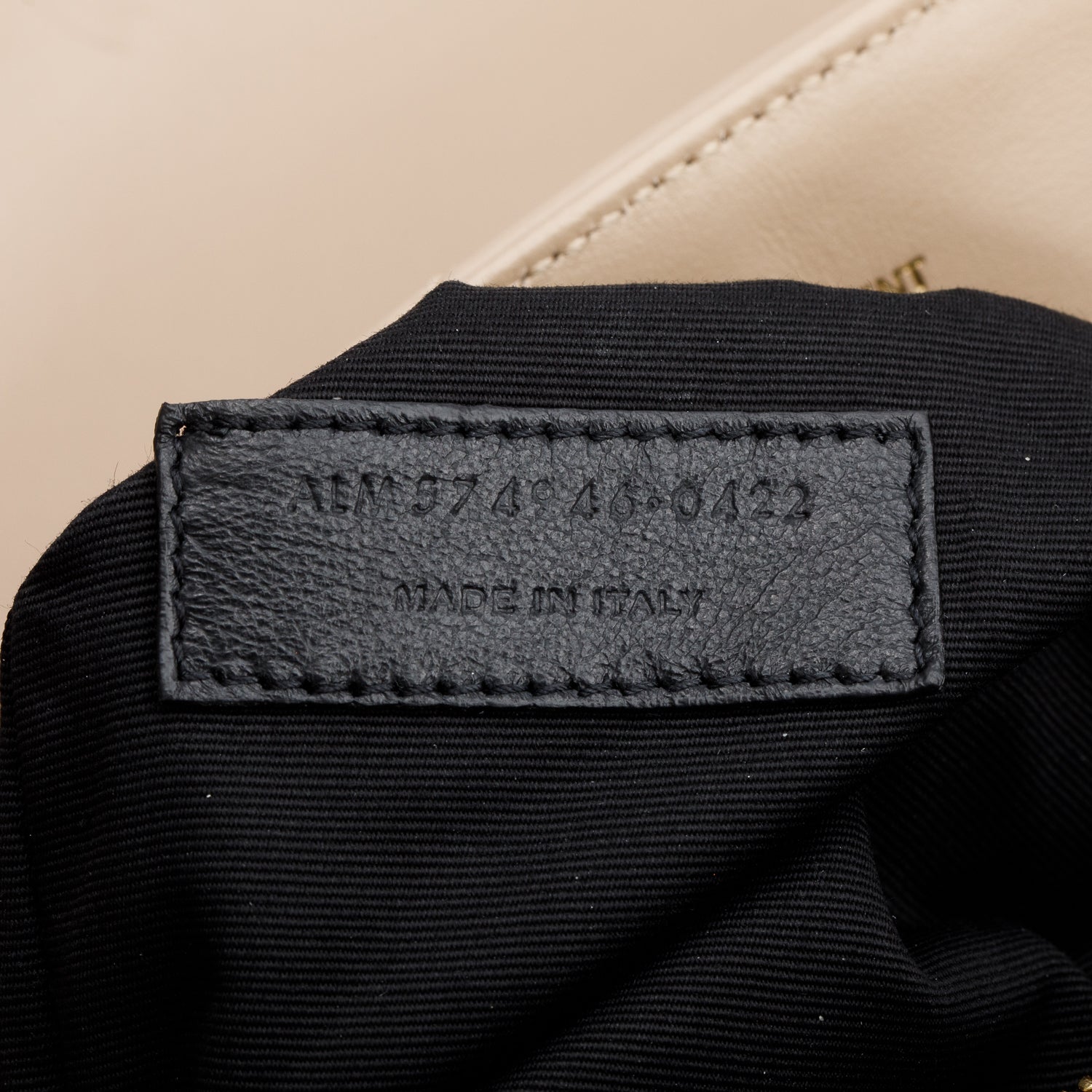 Saint Laurent 2022 Beige Calfskin Y Quilted Monogram Medium Loulou Chain Satchel w/ Box