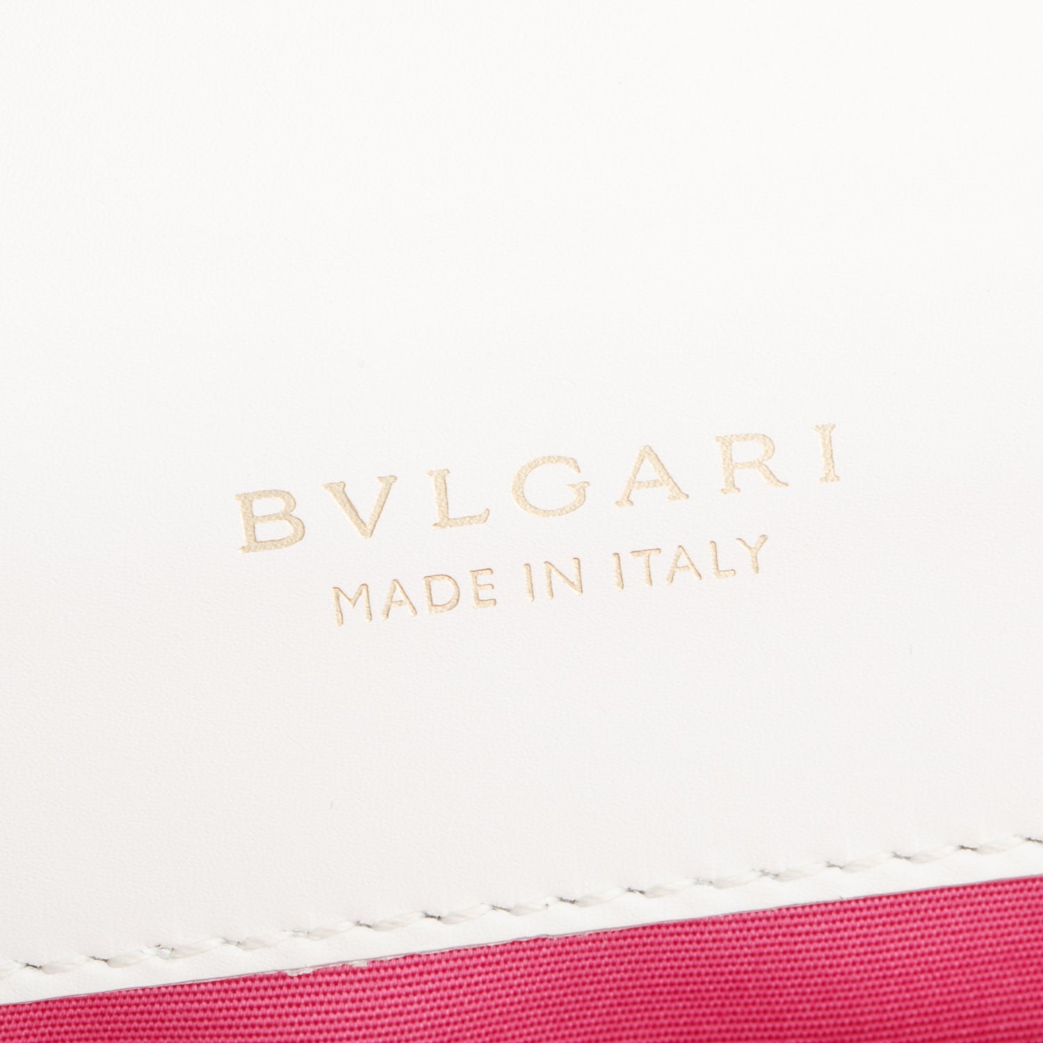 BVLGARI White/Pink Calfskin Leather Medium Serpenti Forever Bag w/ Box, Receipt & Authenticity Card