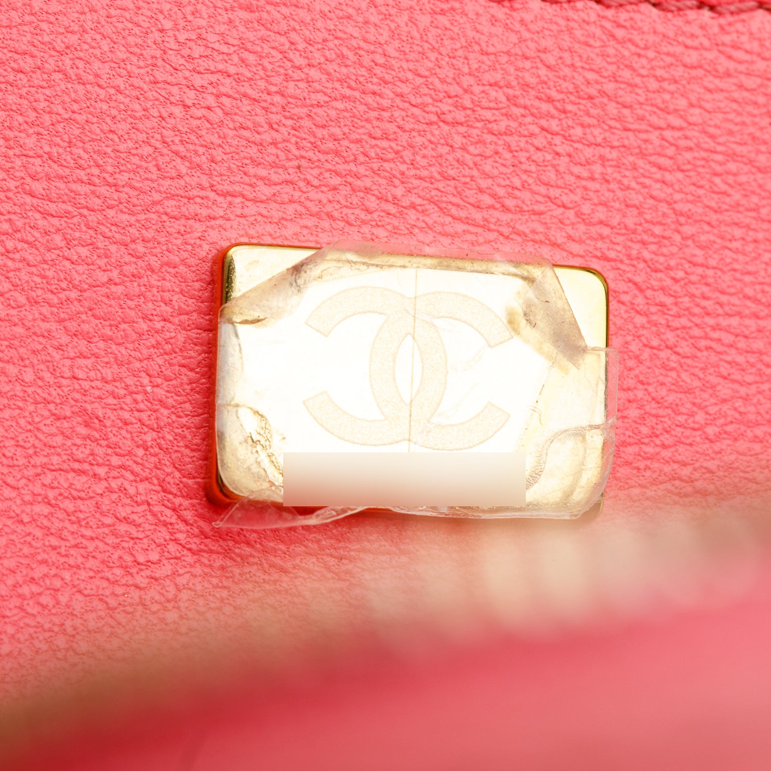 Chanel Pink Lambskin Leather CC In Love Heart Bag w/ Box