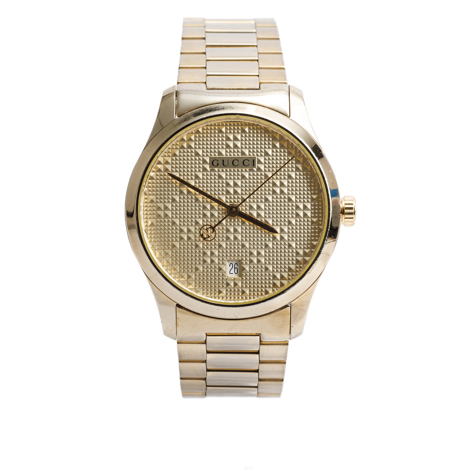 ぐっち　1105040 Gucci Yellow-Gold Plated Stainless Steel G-Timeless 38 MM Quartz