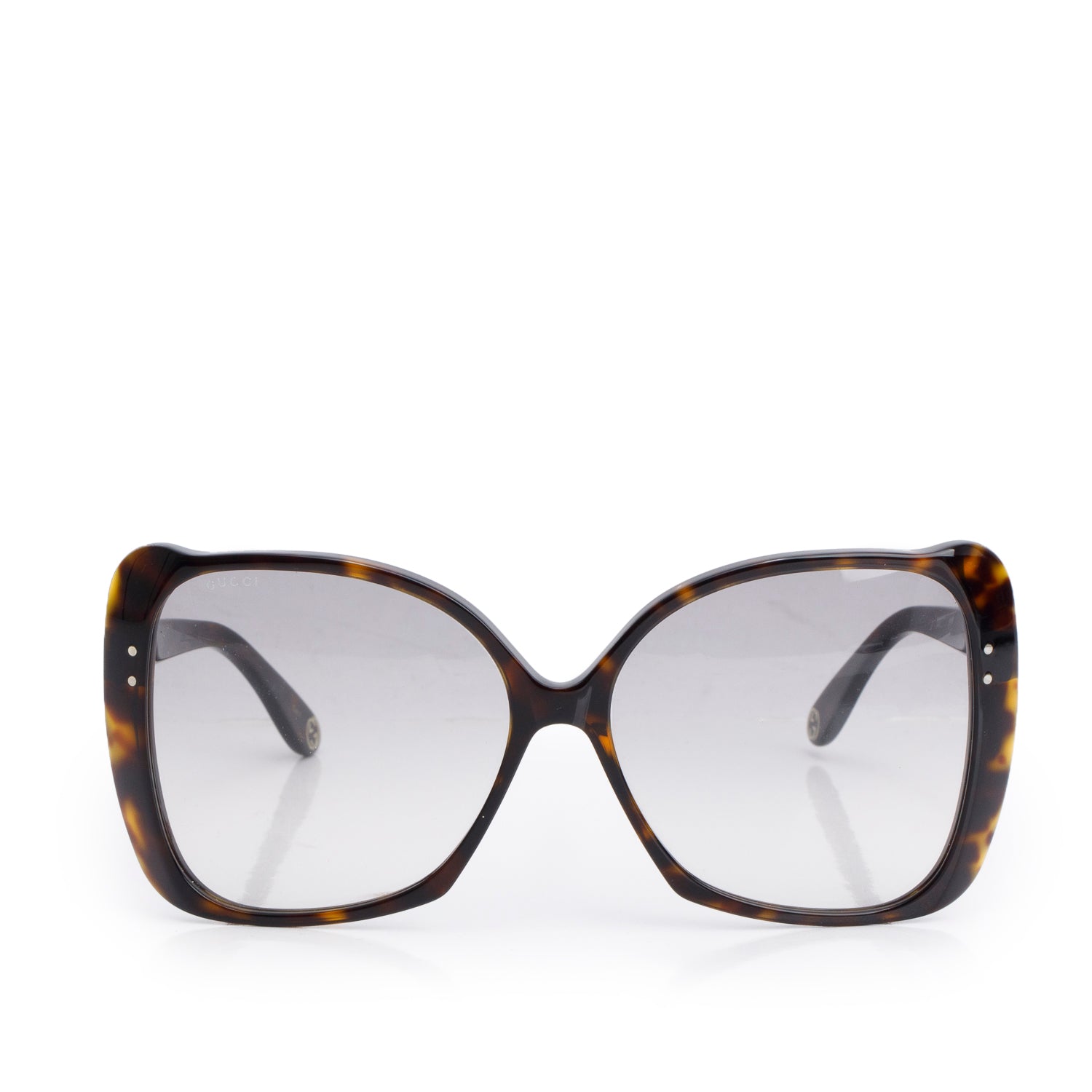 Gucci GG 0471S Tortoise Shell Oversized Butterfly Sunglasses w/ Case