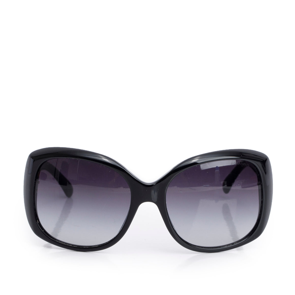 Chanel 5183 Black Acetate CC Square Sunglasses w/ Box & Case – OLIVER'S