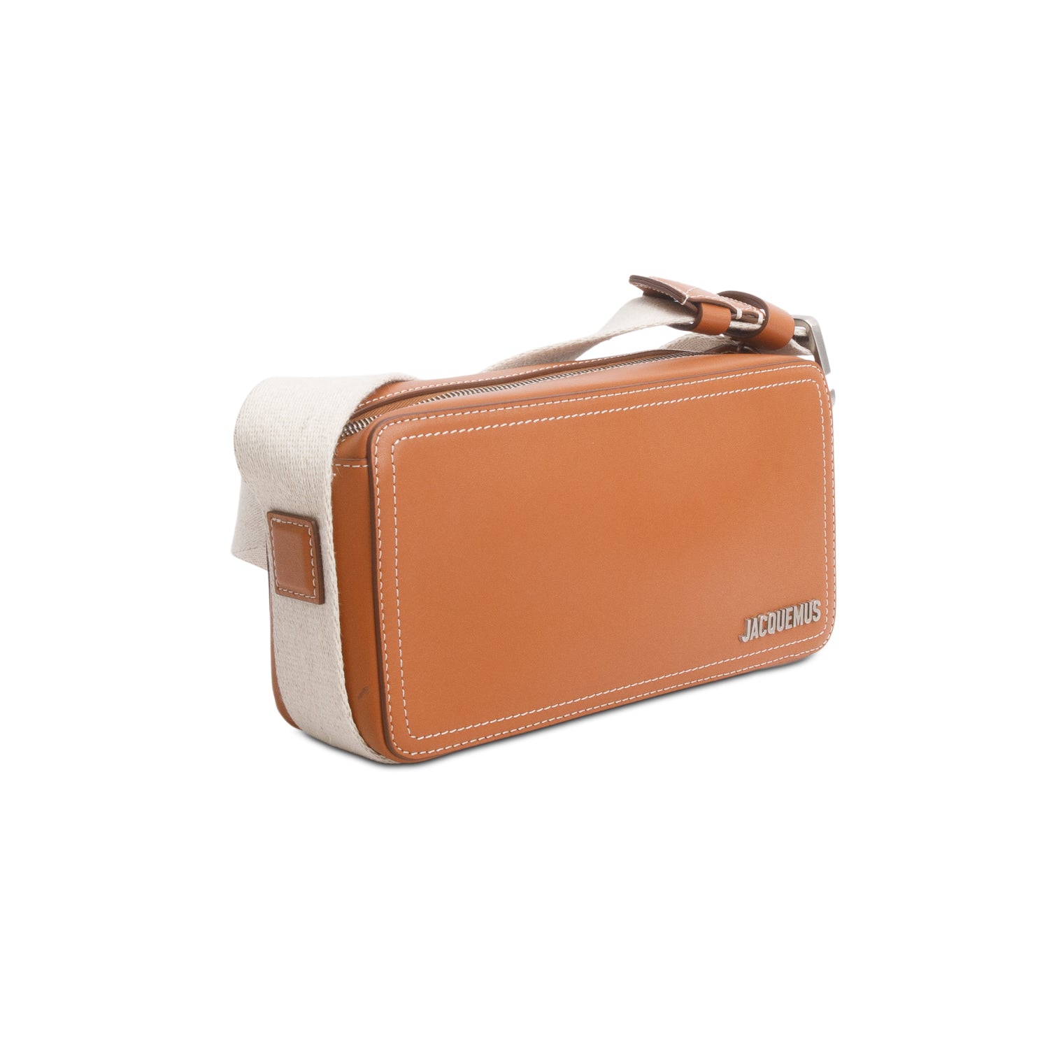 Jacquemus Brown Smooth Leather The Horizontal Cuerda Utility Bag