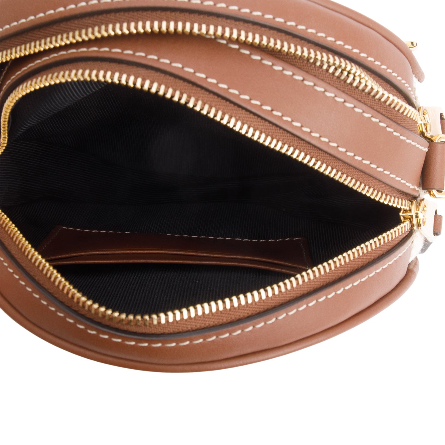 Burberry Beige Canvas Calfskin Louise Bag