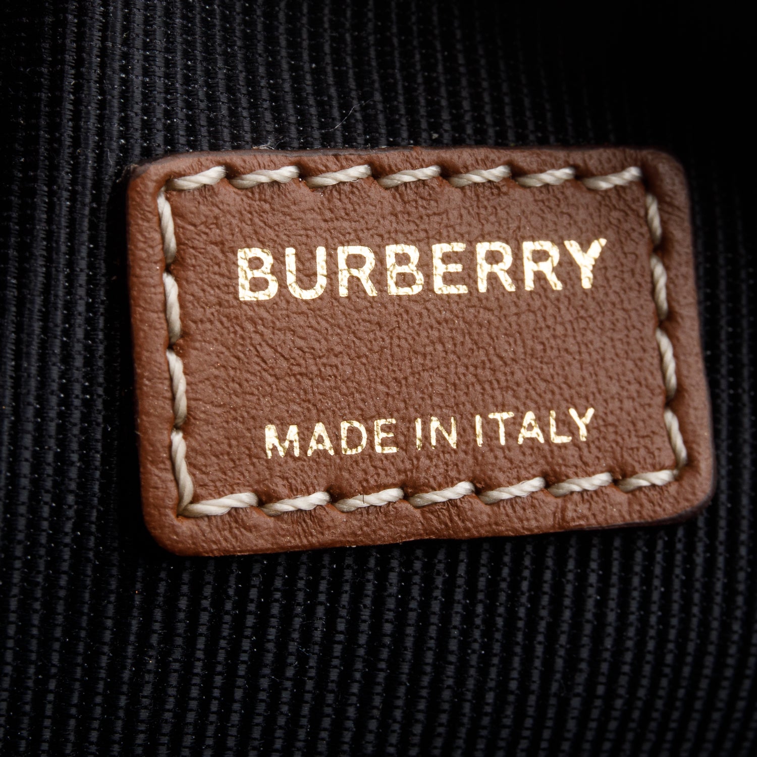 Burberry Beige Canvas Calfskin Louise Bag