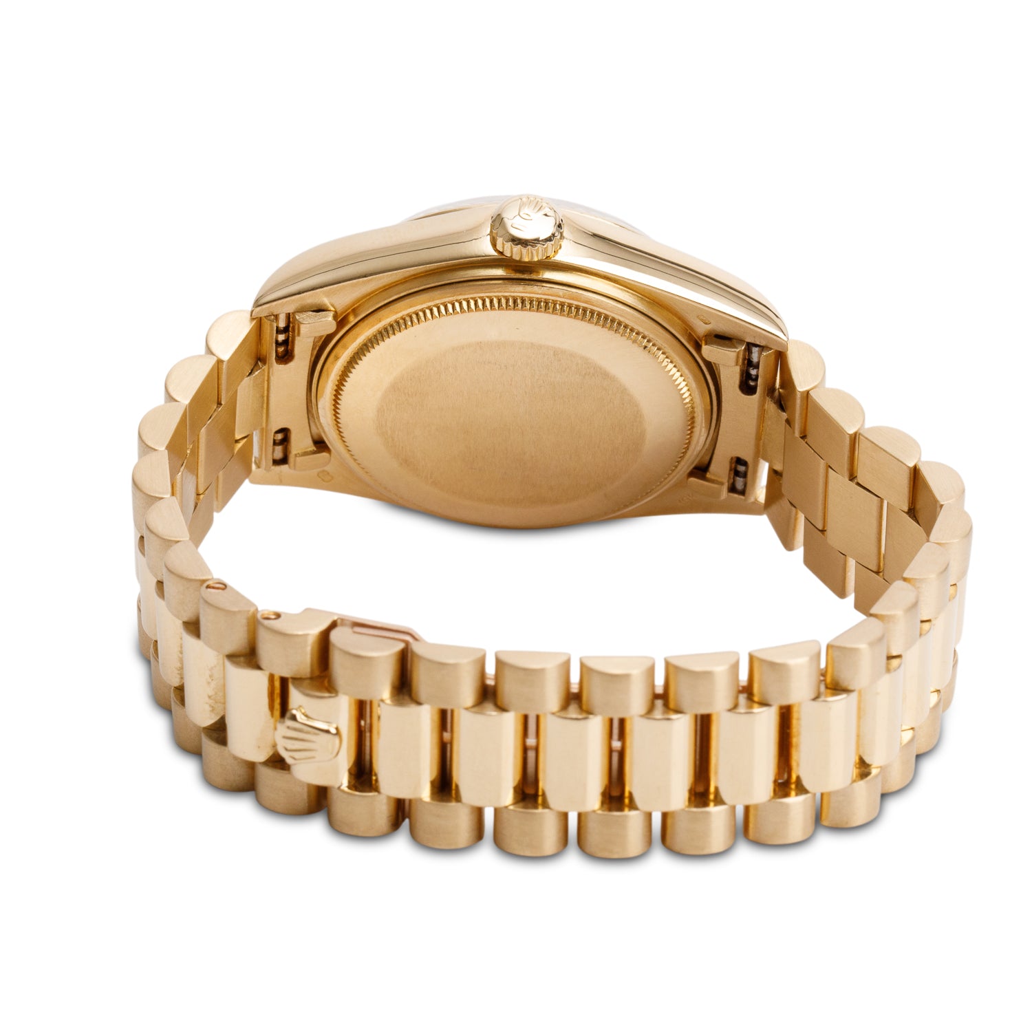 Rolex 18k Yellow Gold Day Date 36 MM President Watch Black Roman Dial 18038 w/ Box