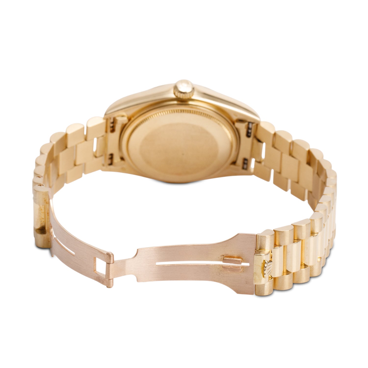 Rolex 18k Yellow Gold Day Date 36 MM President Watch Black Roman Dial 18038 w/ Box