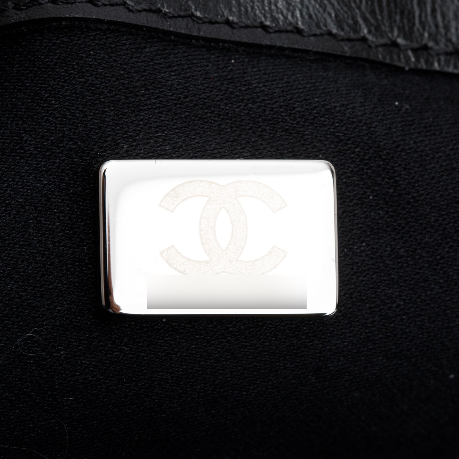 Chanel Black Grained Lambskin Medium 25 Handbag w/ Box