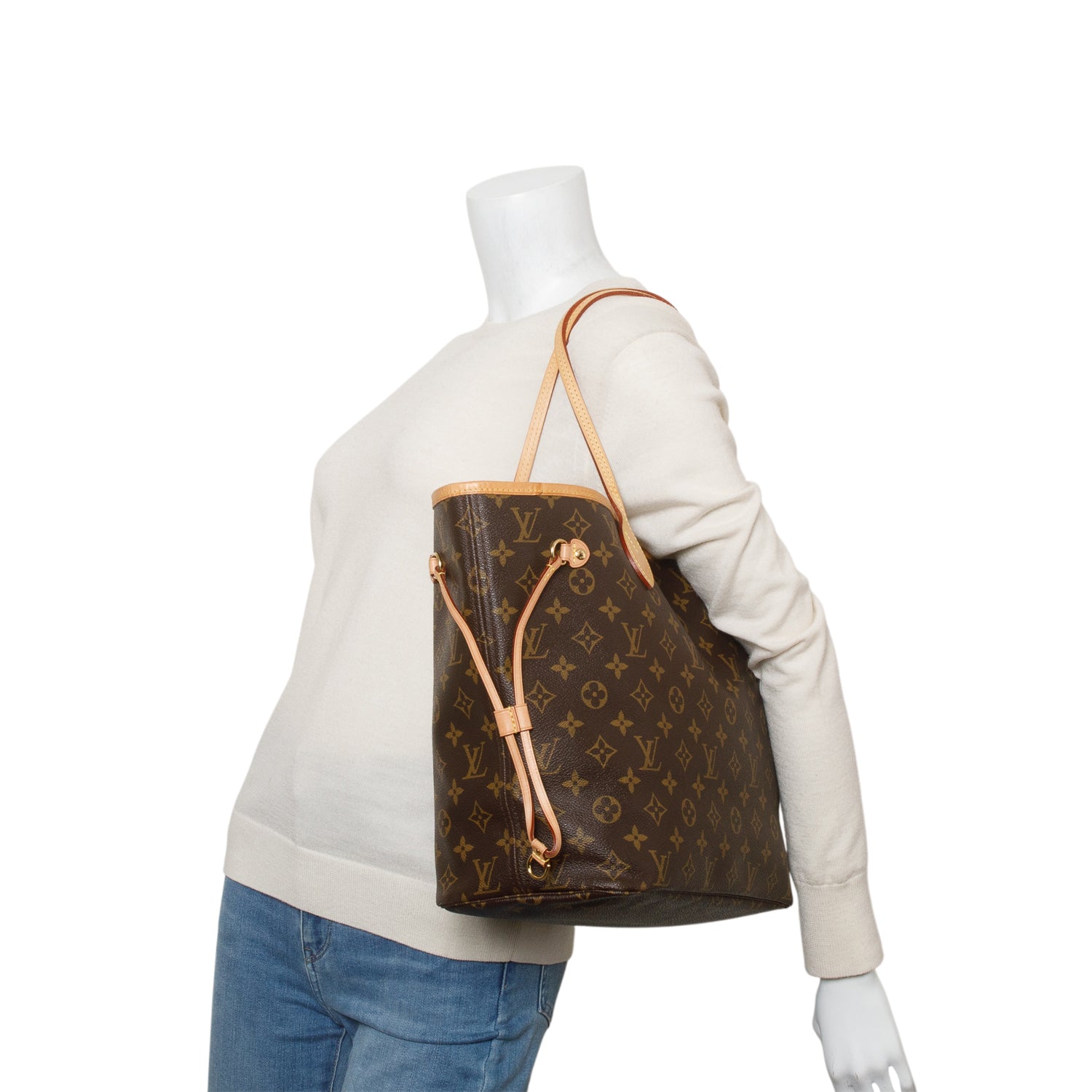 Louis Vuitton Monogram Neverfull MM w/ Pouch