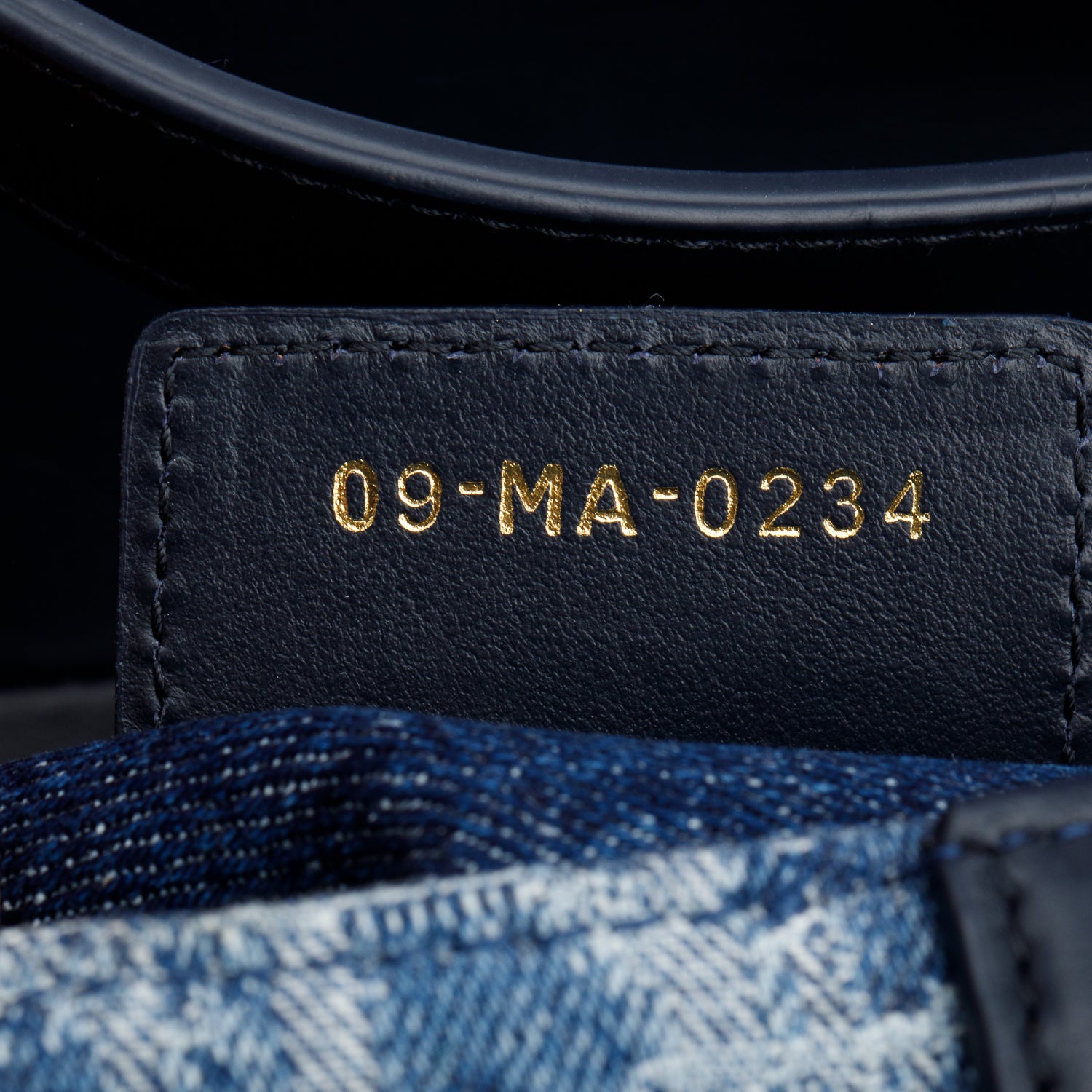 Christian Dior 2024 Blue Denim Dior Oblique Jacquard Saddle Bag w/ Box, Strap & Authenticity Card