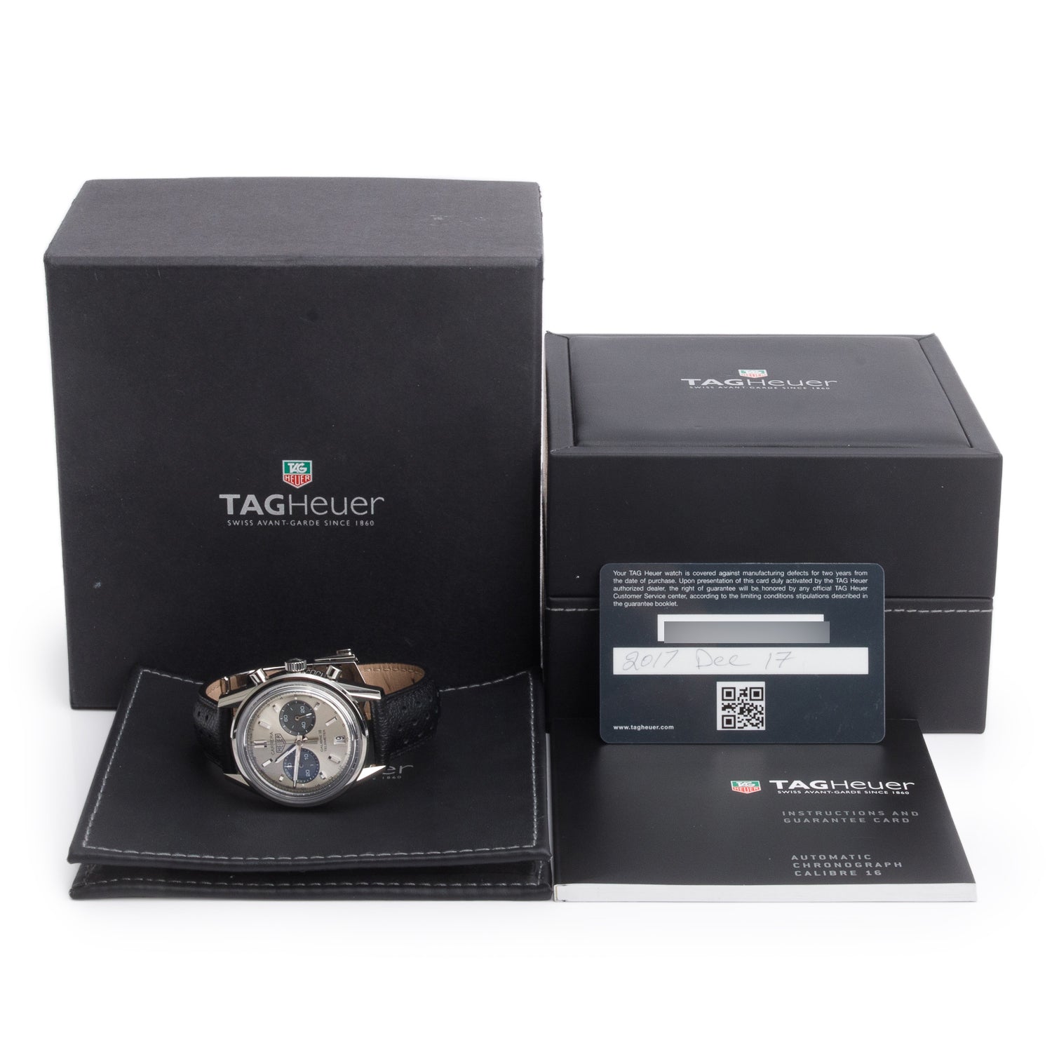 Tag Heuer Stainless Steel Carrera Calibre 18 Heritage 39 MM Automatic Chronograph Watch Silver Dial CAR221A w/ Box & Papers