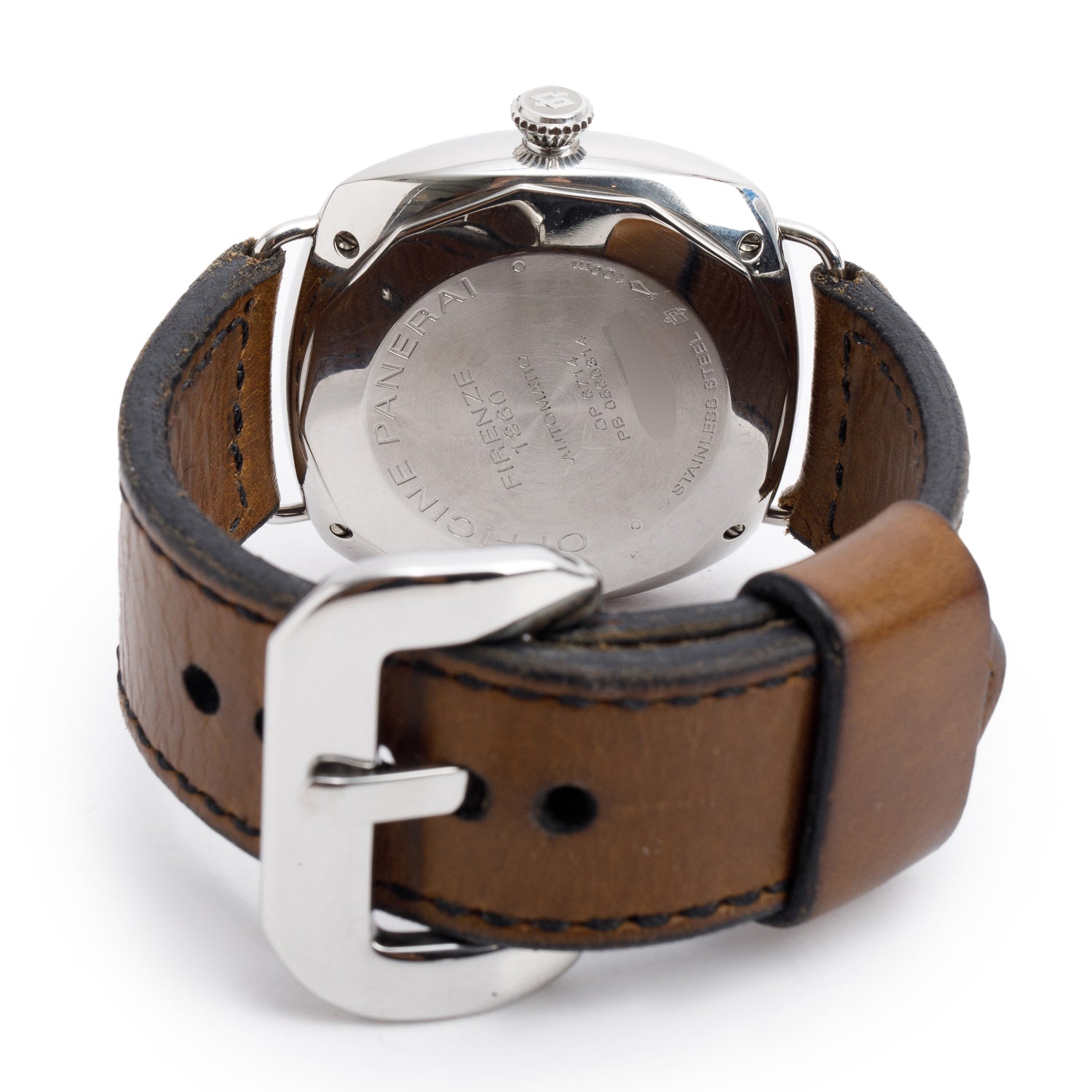 Panerai Stainless Steel Radiomir Black Seal 45 MM Automatic Watch Black Dial PAM00287 w/ Box & Papers