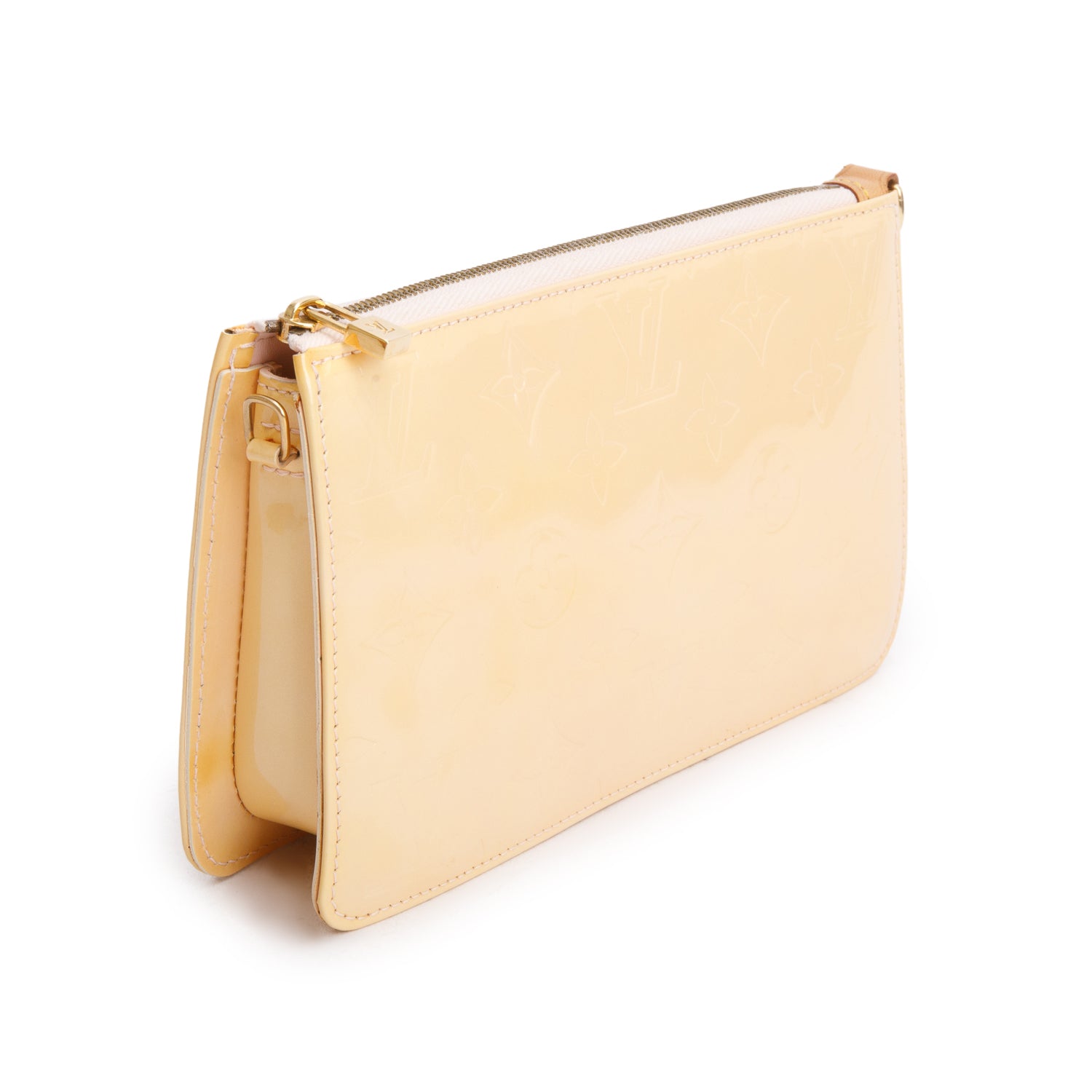 Louis Vuitton Yellow Vernis Lexington Pochette w/ Box