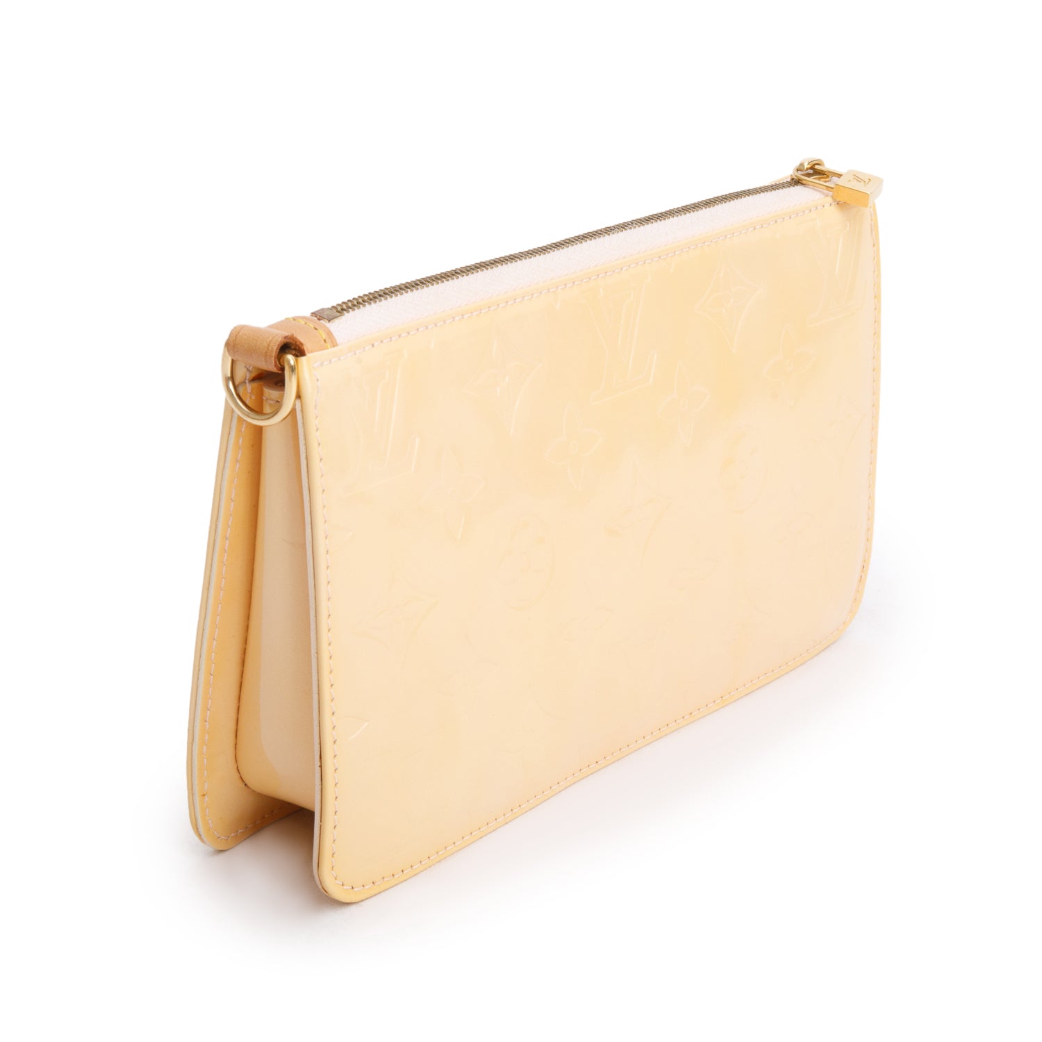 Louis Vuitton Yellow Vernis Lexington Pochette w/ Box