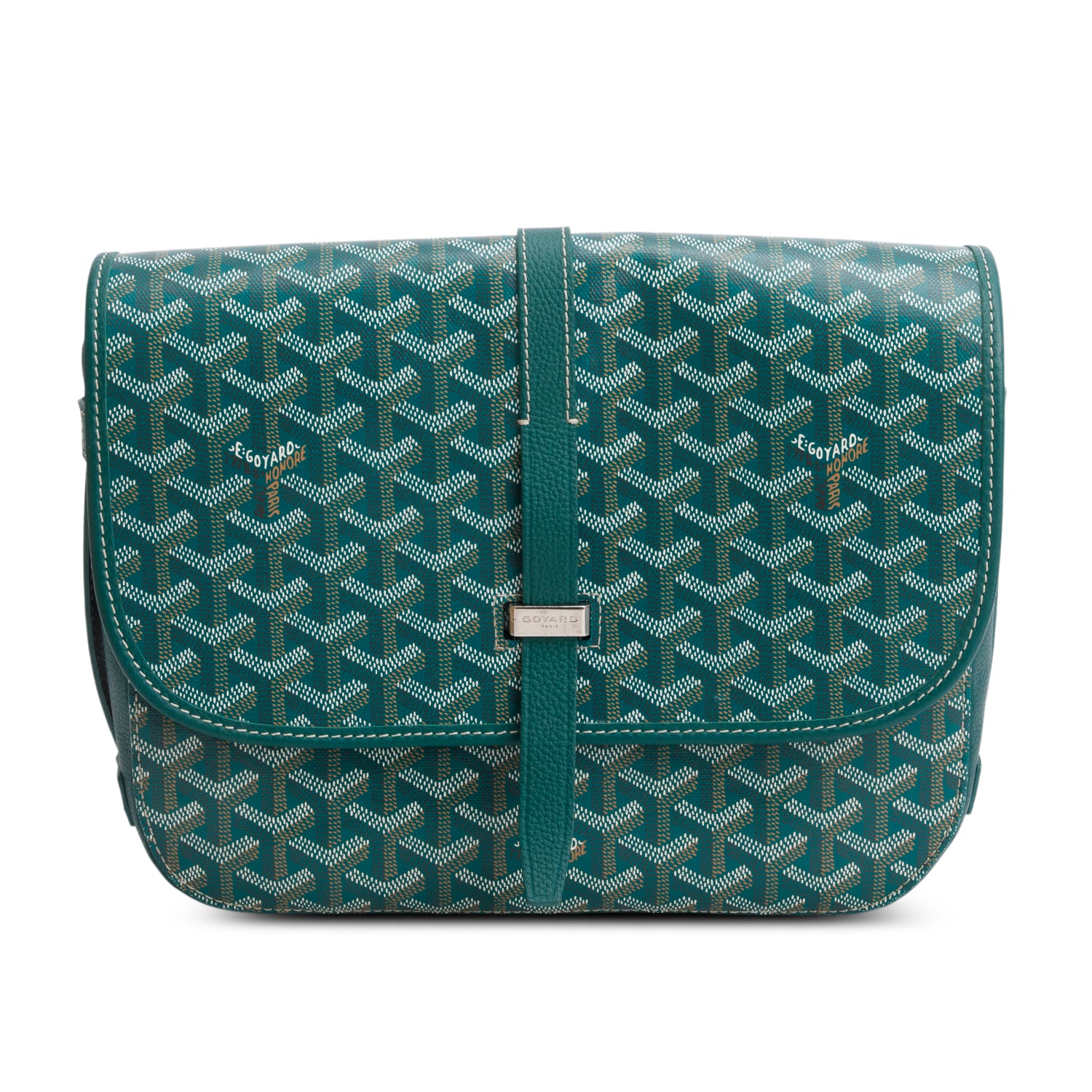 Goyard 2024 Green Goyardine Canvas & Leather II MM Messenger Bag