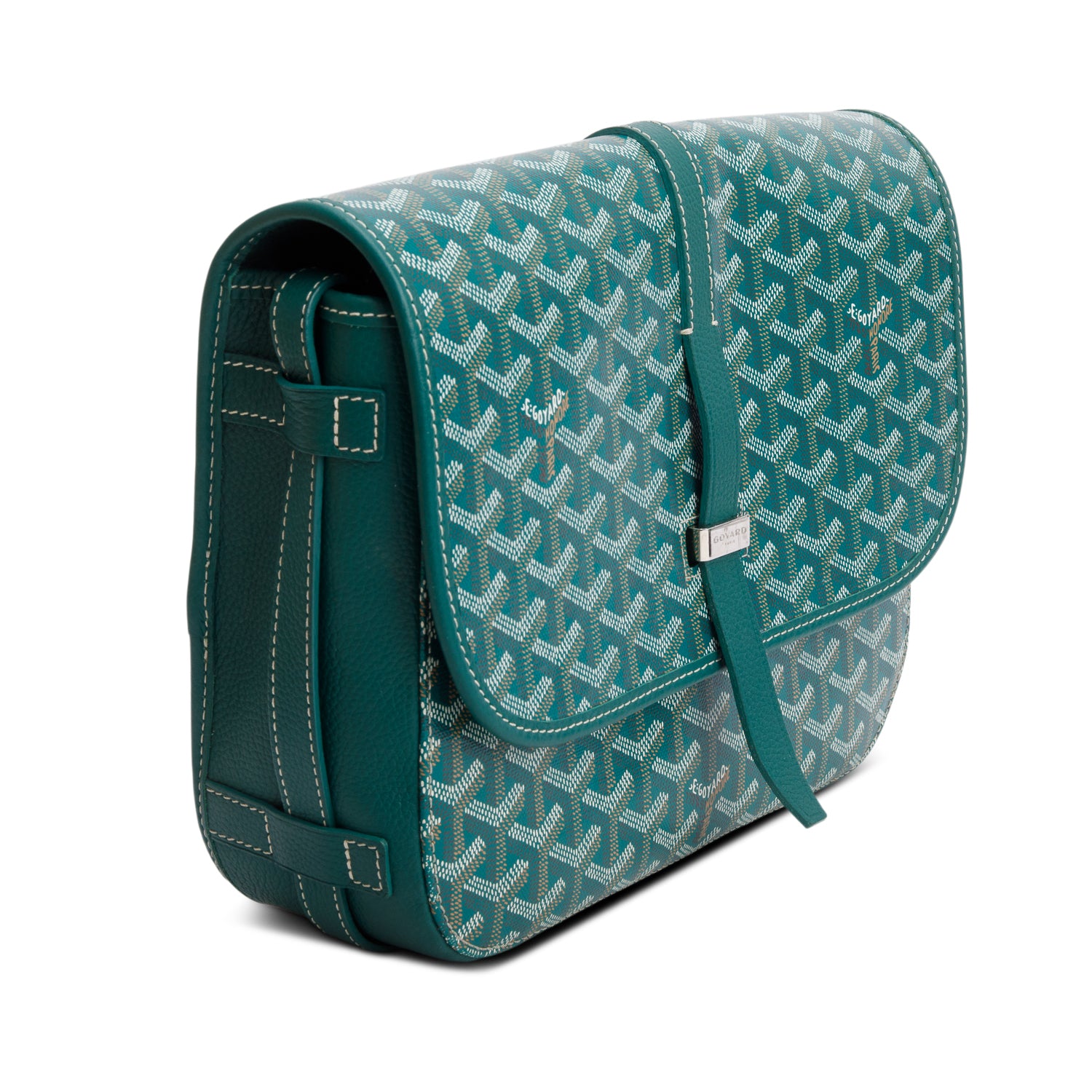 Goyard 2024 Green Goyardine Canvas & Leather II MM Messenger Bag