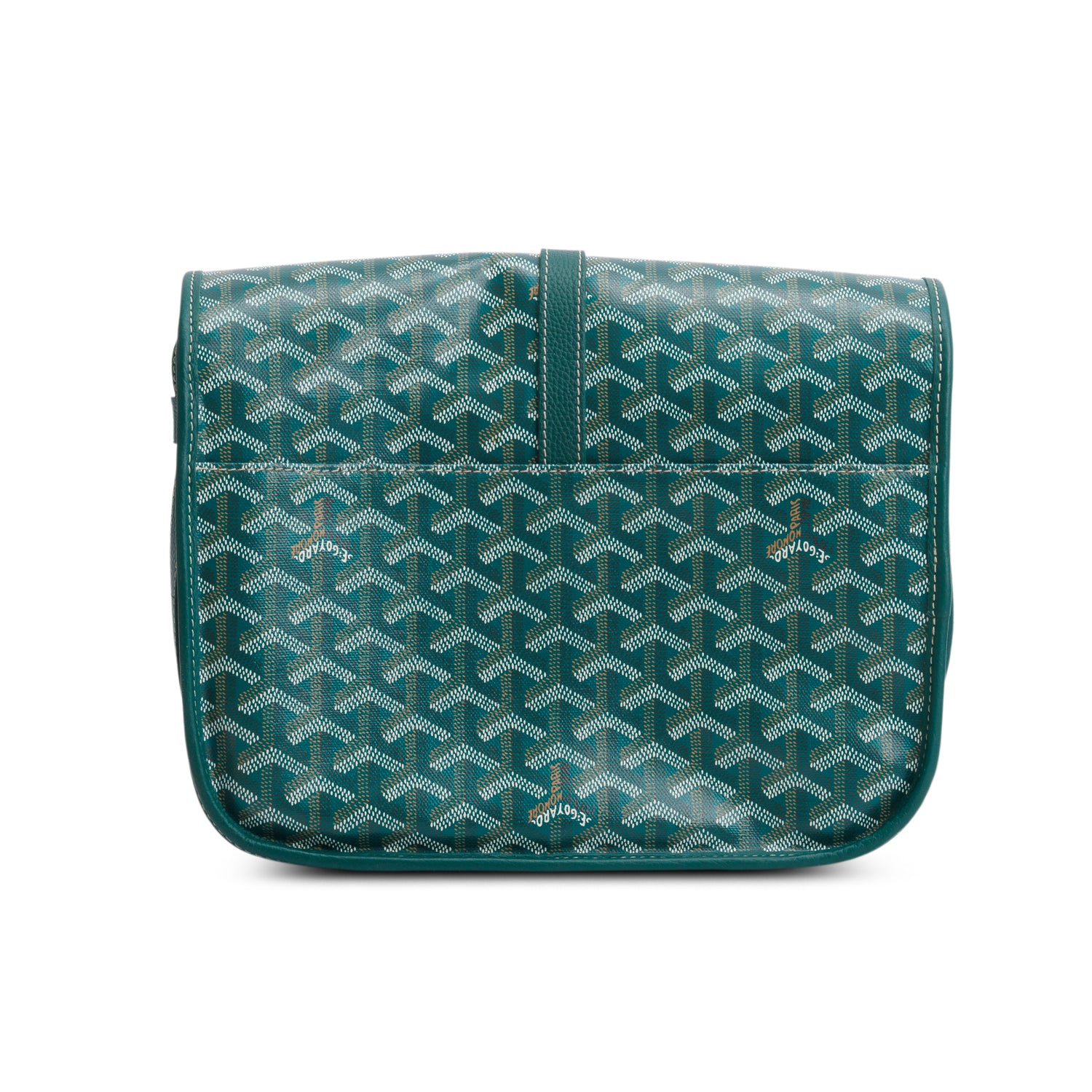 Goyard 2024 Green Goyardine Canvas & Leather II MM Messenger Bag