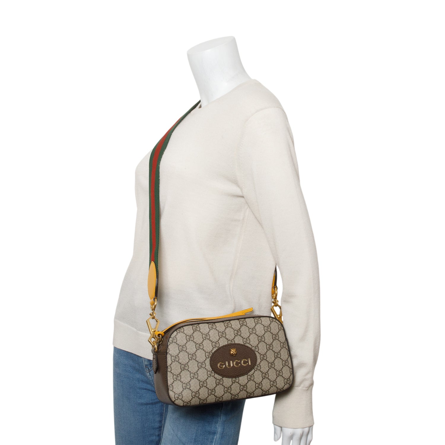 Gucci Neo Vintage GG Supreme Shoulder Bag w/ Strap