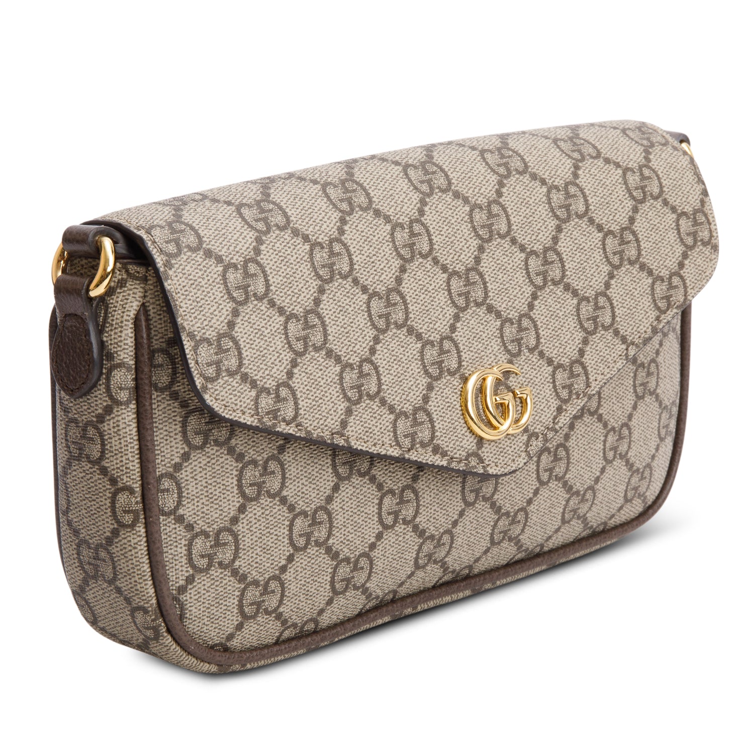 Gucci GG Supreme Monogram Web Ophidia Pochette w/ Box