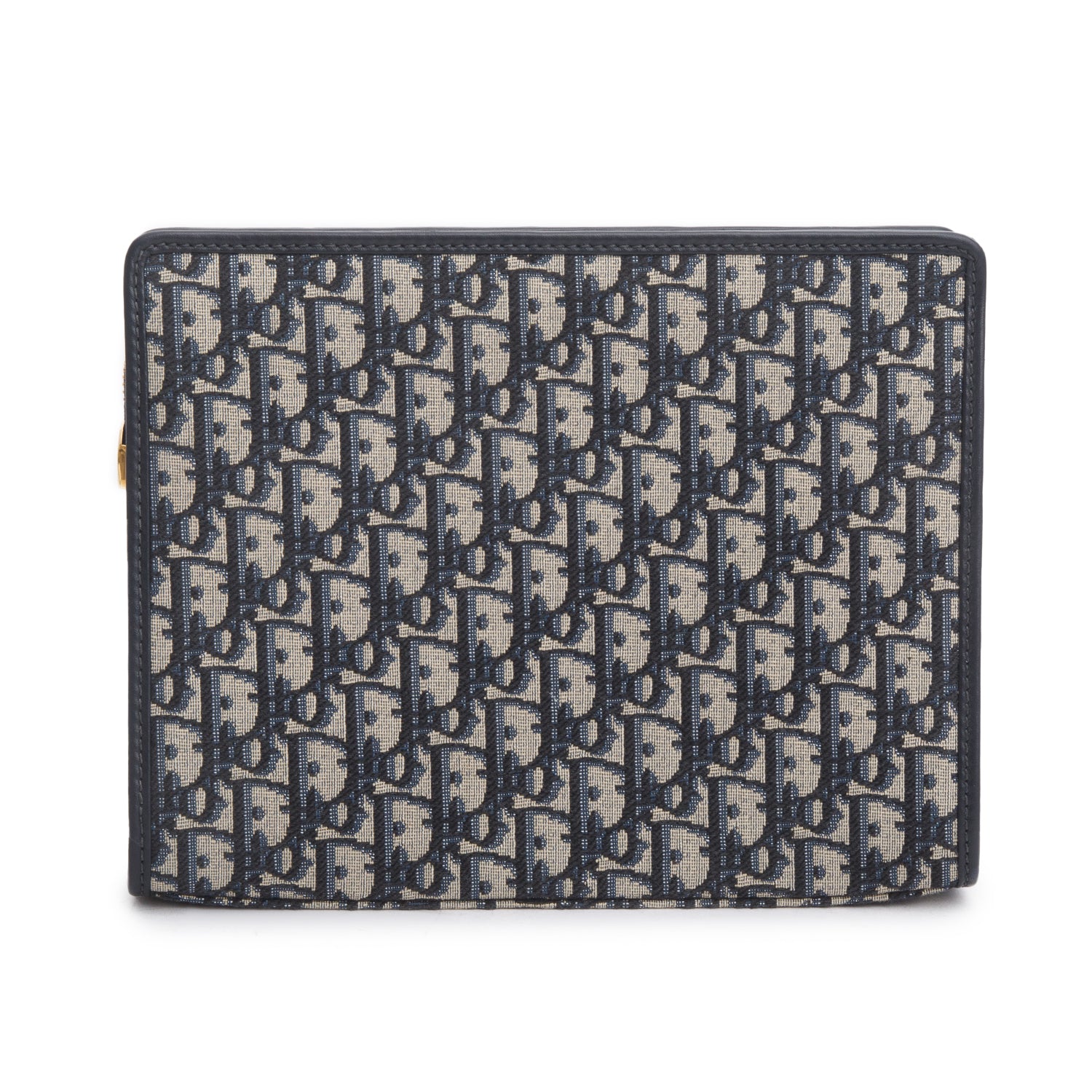 Christian Dior 2022 Blue Dior Oblique Jacquard Dea 30 Montaigne Pouch w/ Strap