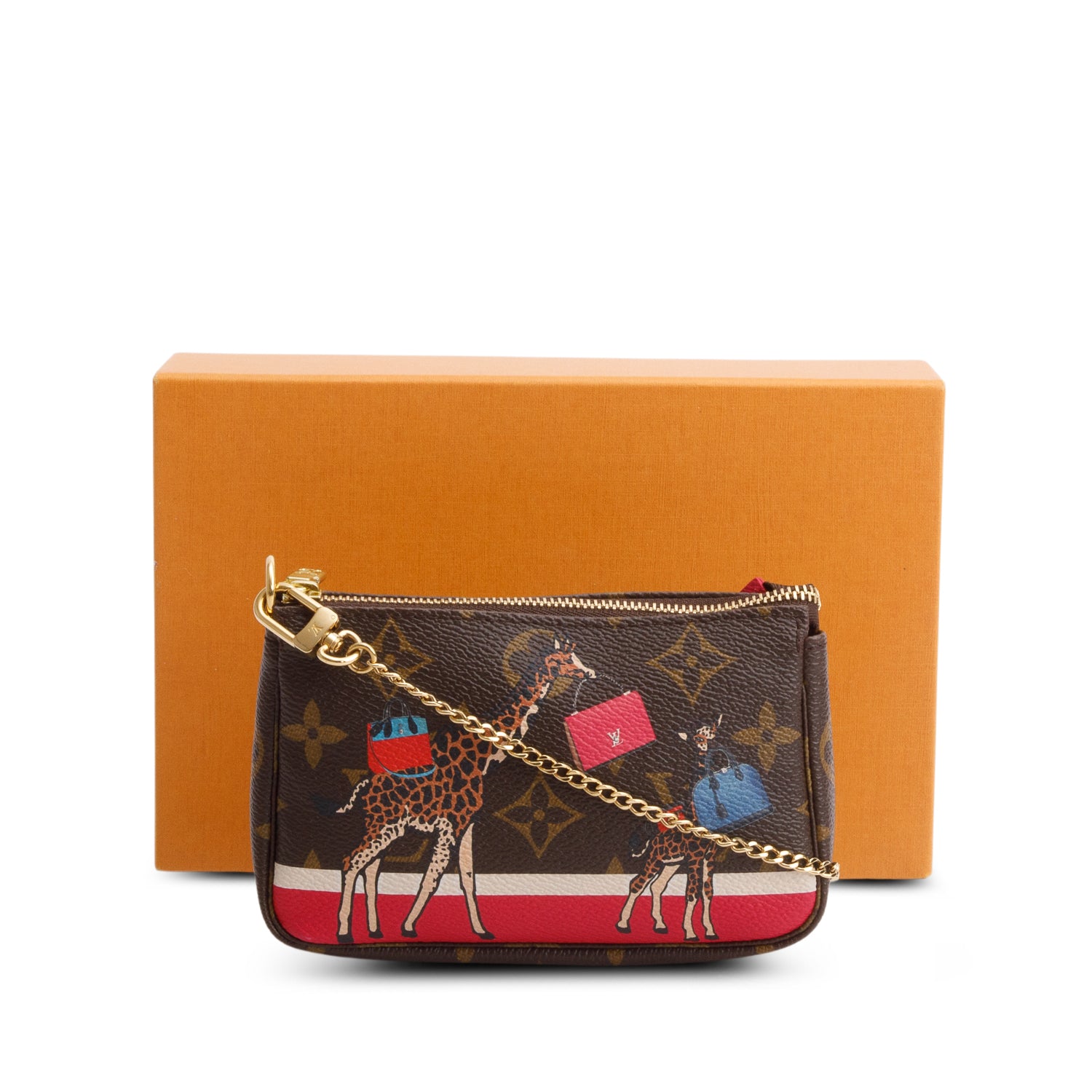 Louis Vuitton Damier Ebene Animation Mini Pochette Accessoires w/ Box