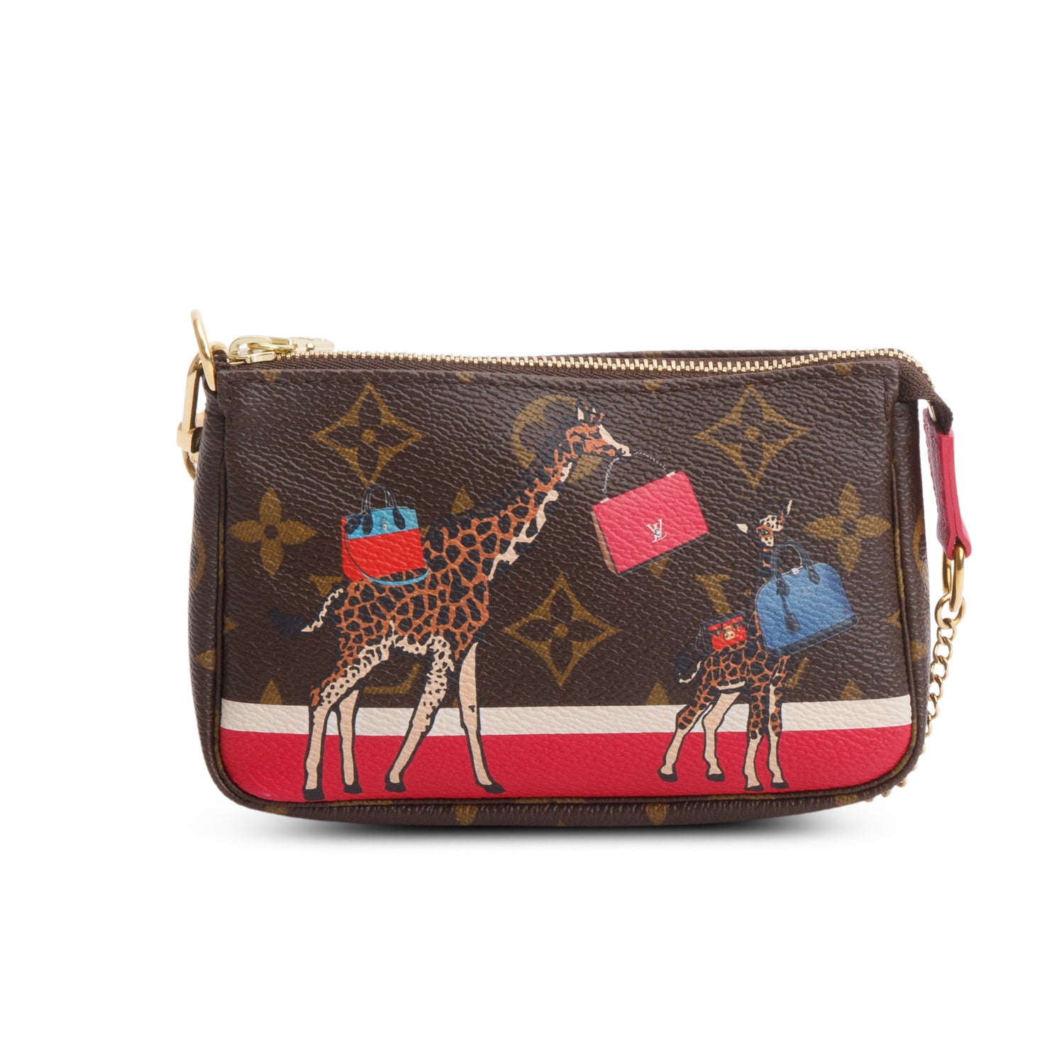 Louis Vuitton Damier Ebene Animation Mini Pochette Accessoires w/ Box