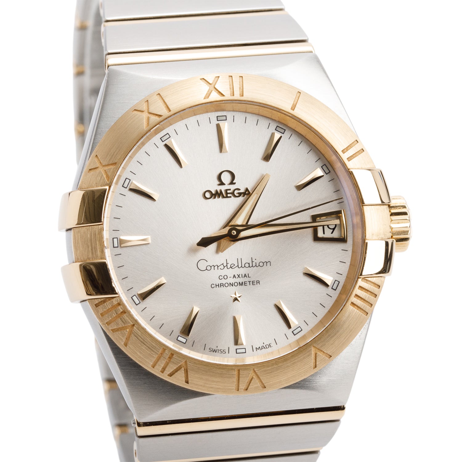 Omega Stainless Steel & 18k Yellow Gold Constellation 39 MM Automatic Watch w/ Box & Papers