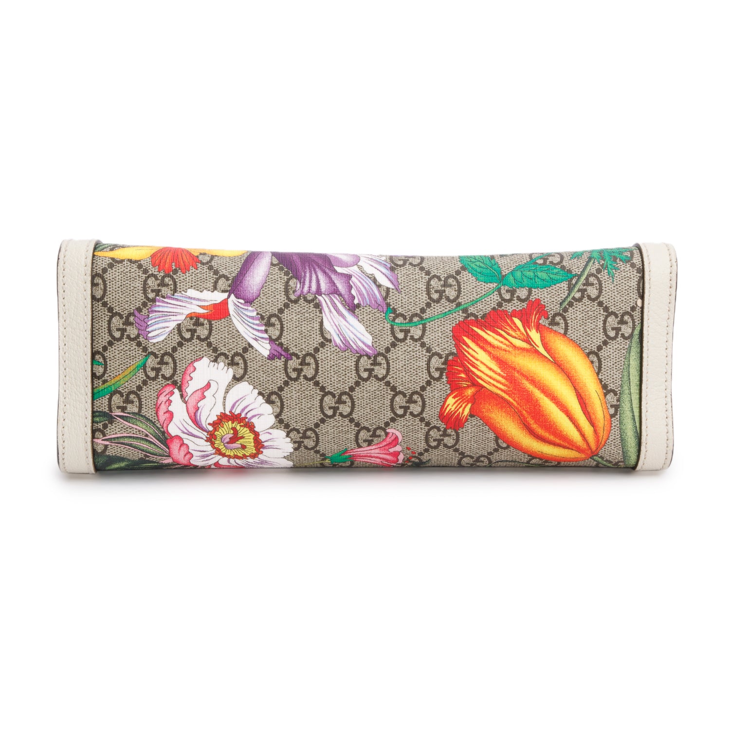 Gucci GG Supreme Monogram Flora Small Padlock Tote