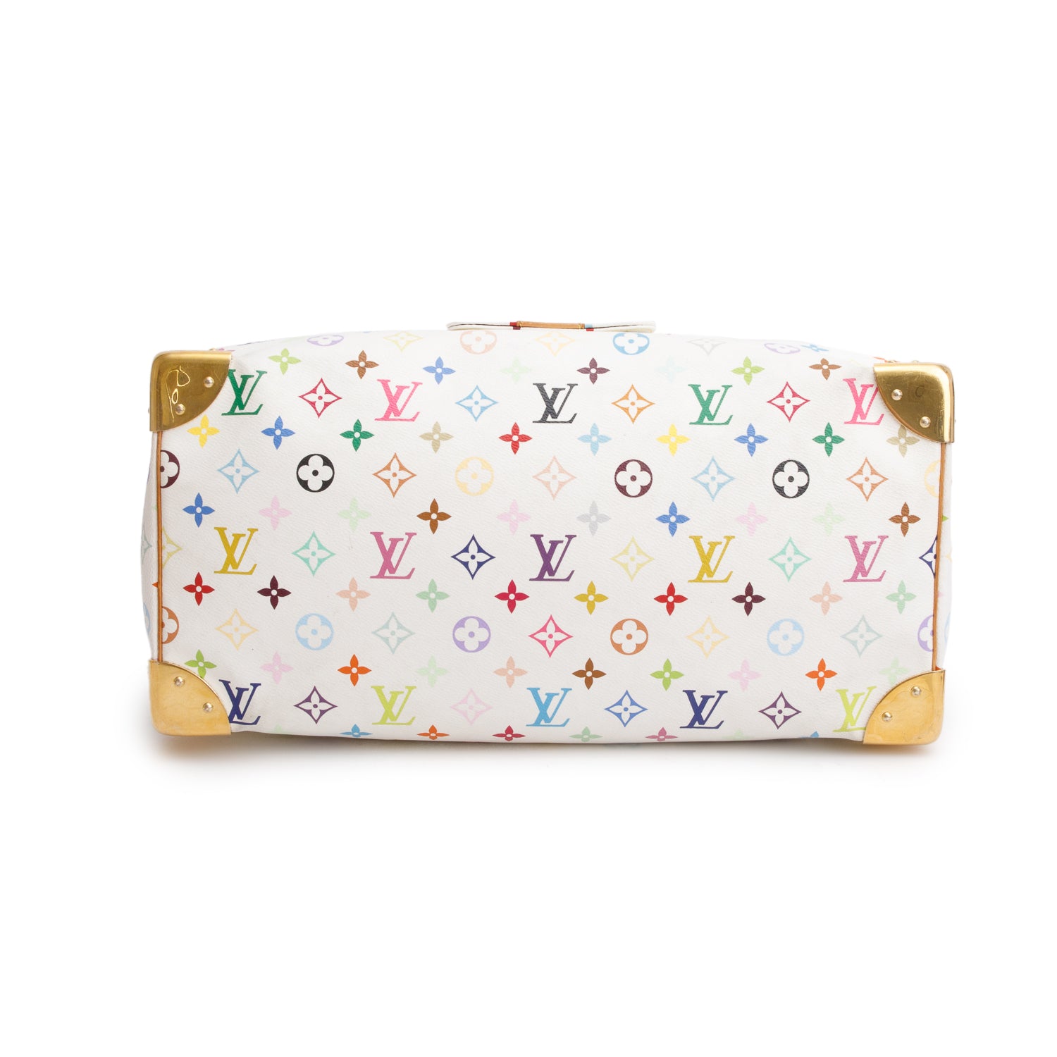 Louis Vuitton White Multicolor Speedy 40