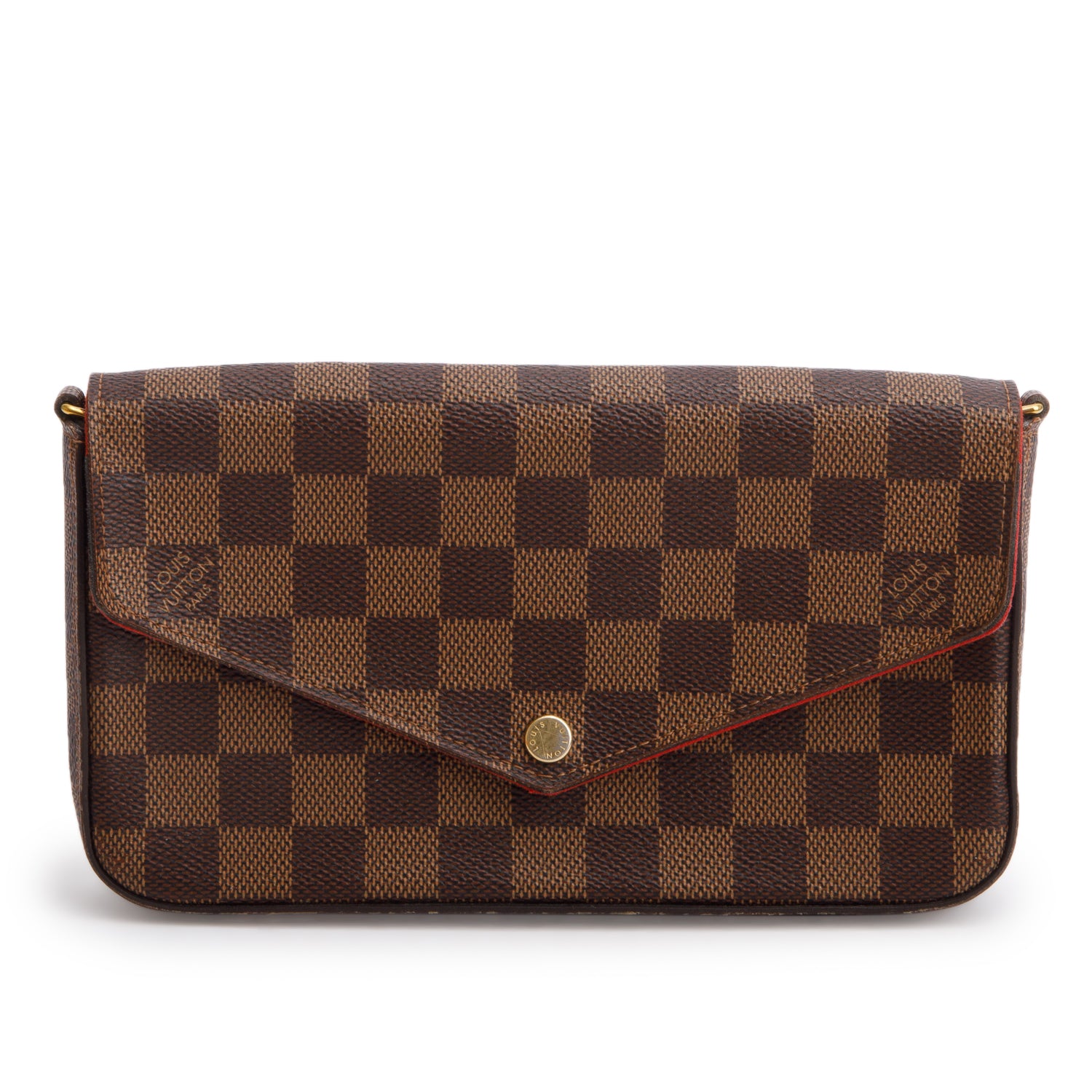 Louis Vuitton Damier Ebene Felicie Pochette Bag w/ Insert & Box