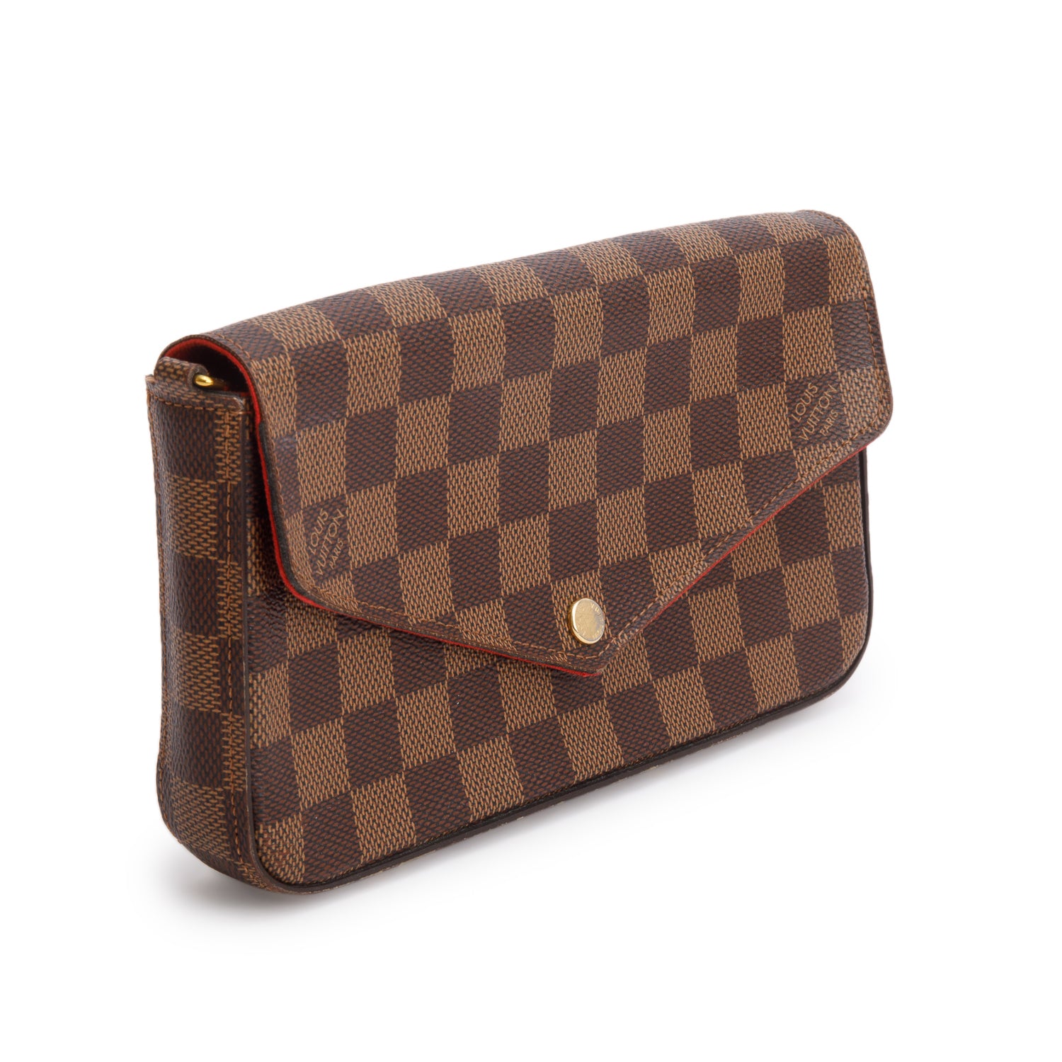 Louis Vuitton Damier Ebene Felicie Pochette Bag w/ Insert & Box