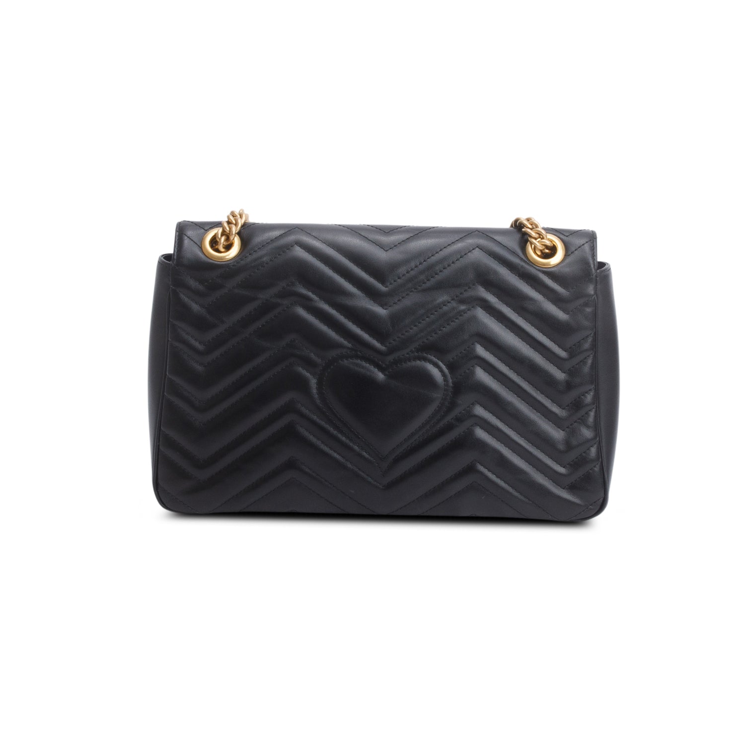 Gucci Black GG Marmont Matelasse Medium Shoulder Bag