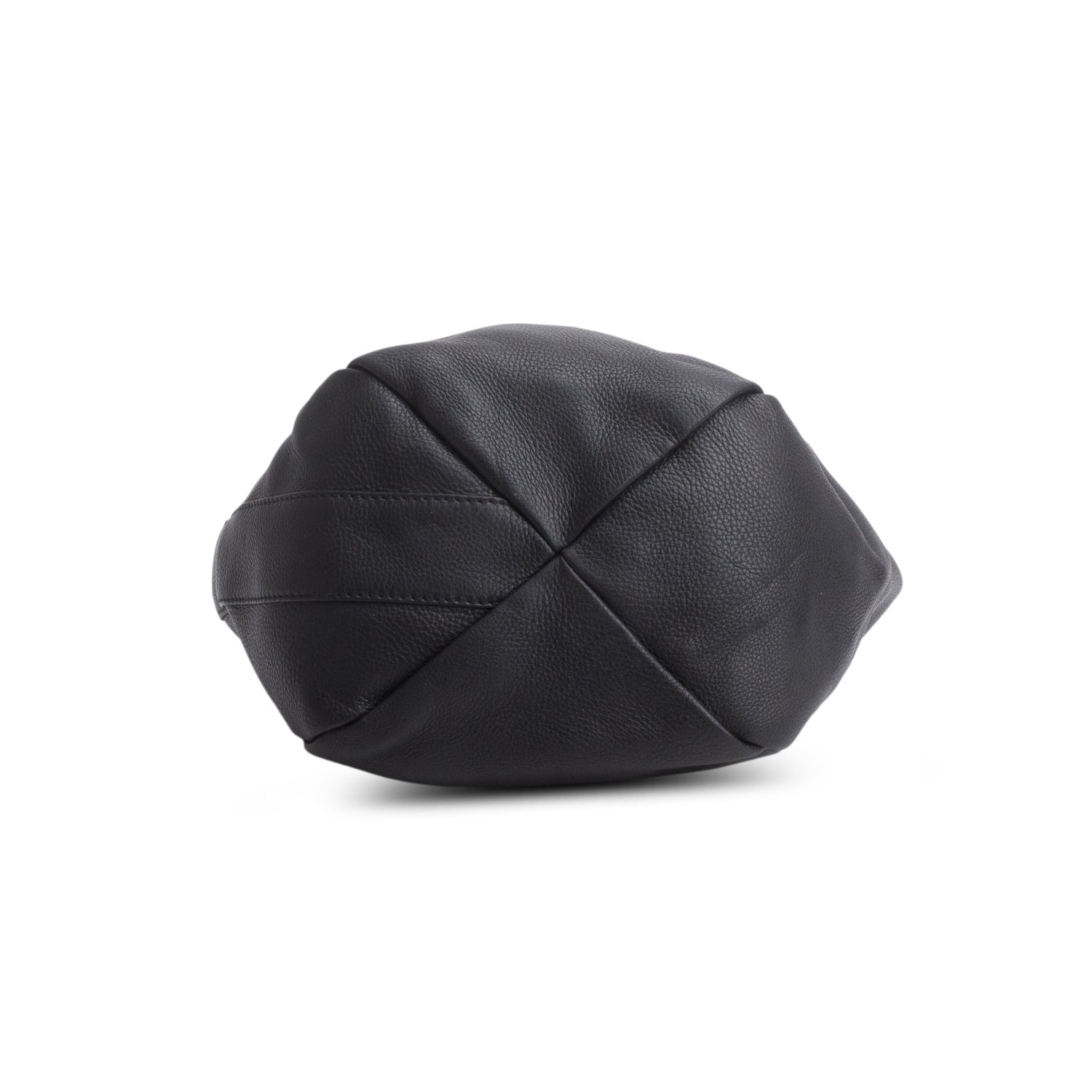 Gucci Black Grained Leather Horsebit Medium Greenwhich Hobo Bag