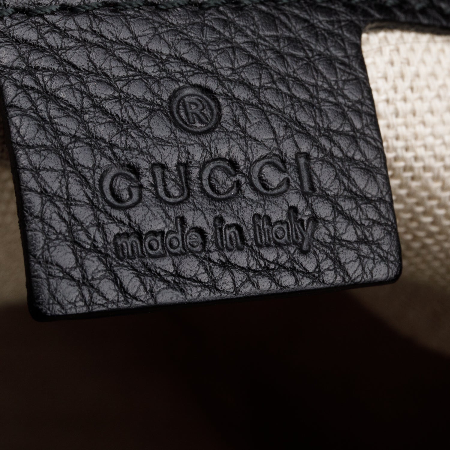 Gucci Black Grained Leather Horsebit Medium Greenwhich Hobo Bag