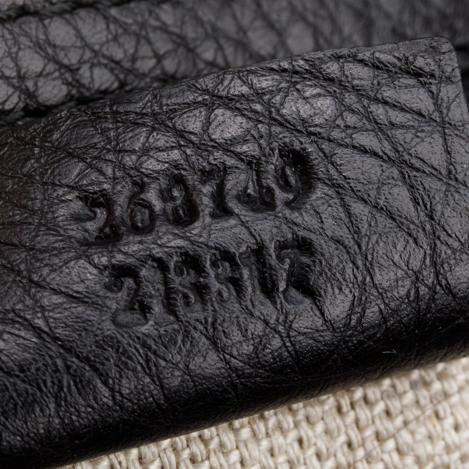 Gucci Black Grained Leather Horsebit Medium Greenwhich Hobo Bag