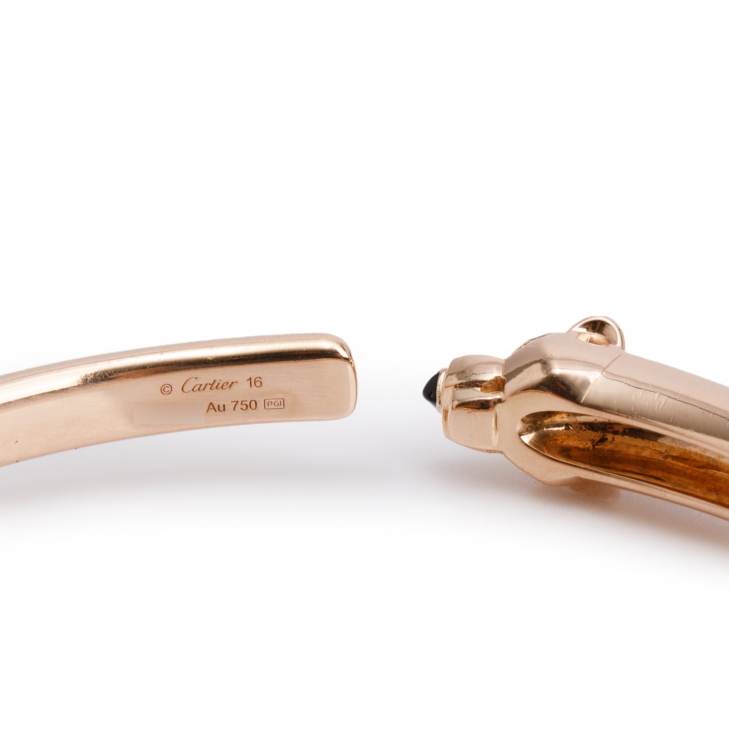 Cartier 2022 18k Rose Gold Panthere de Cartier Bracelet, Small Model Size 16 w/ Box & Certificate