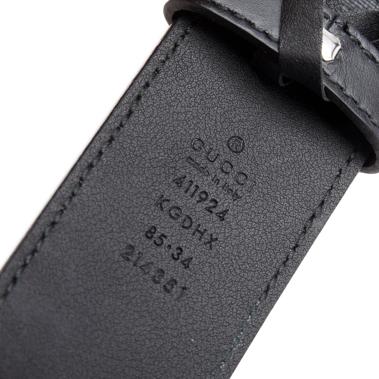 Gucci Black GG Supreme Canvas Wide Belt with Interlocking G Buckle 85 34