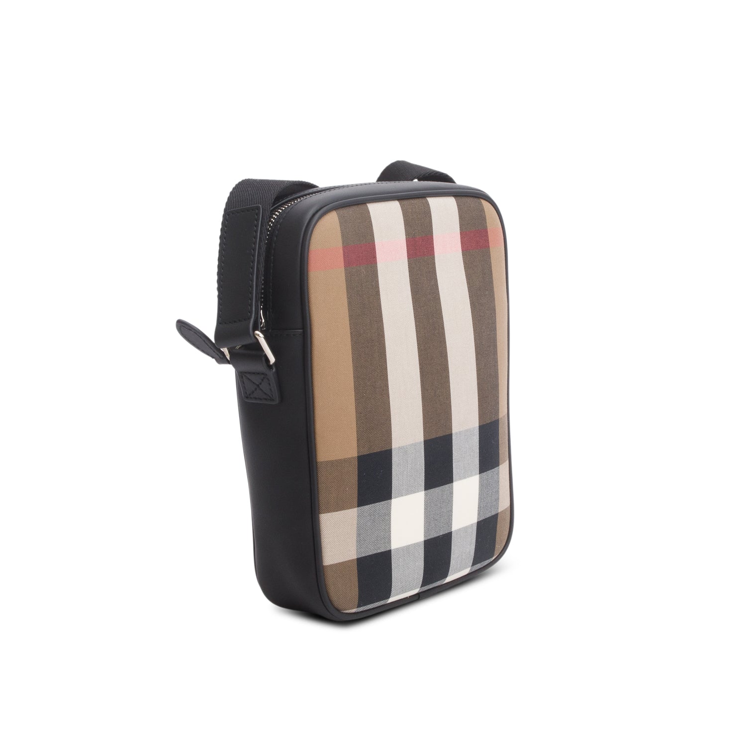 Burberry Brown Canvas Super Exploded Check Vertical Paddy Camera Bag