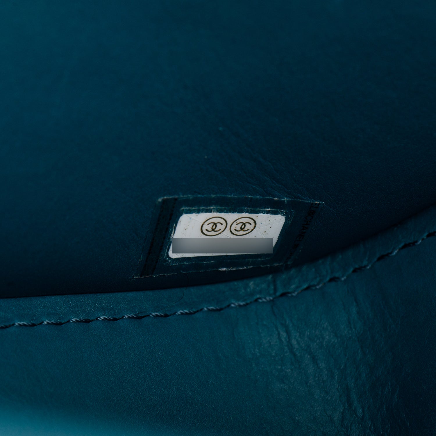 Chanel 2020 Teal Calfskin Quilted Medium Nailed CC Flap Bag w/ Authenticity Card