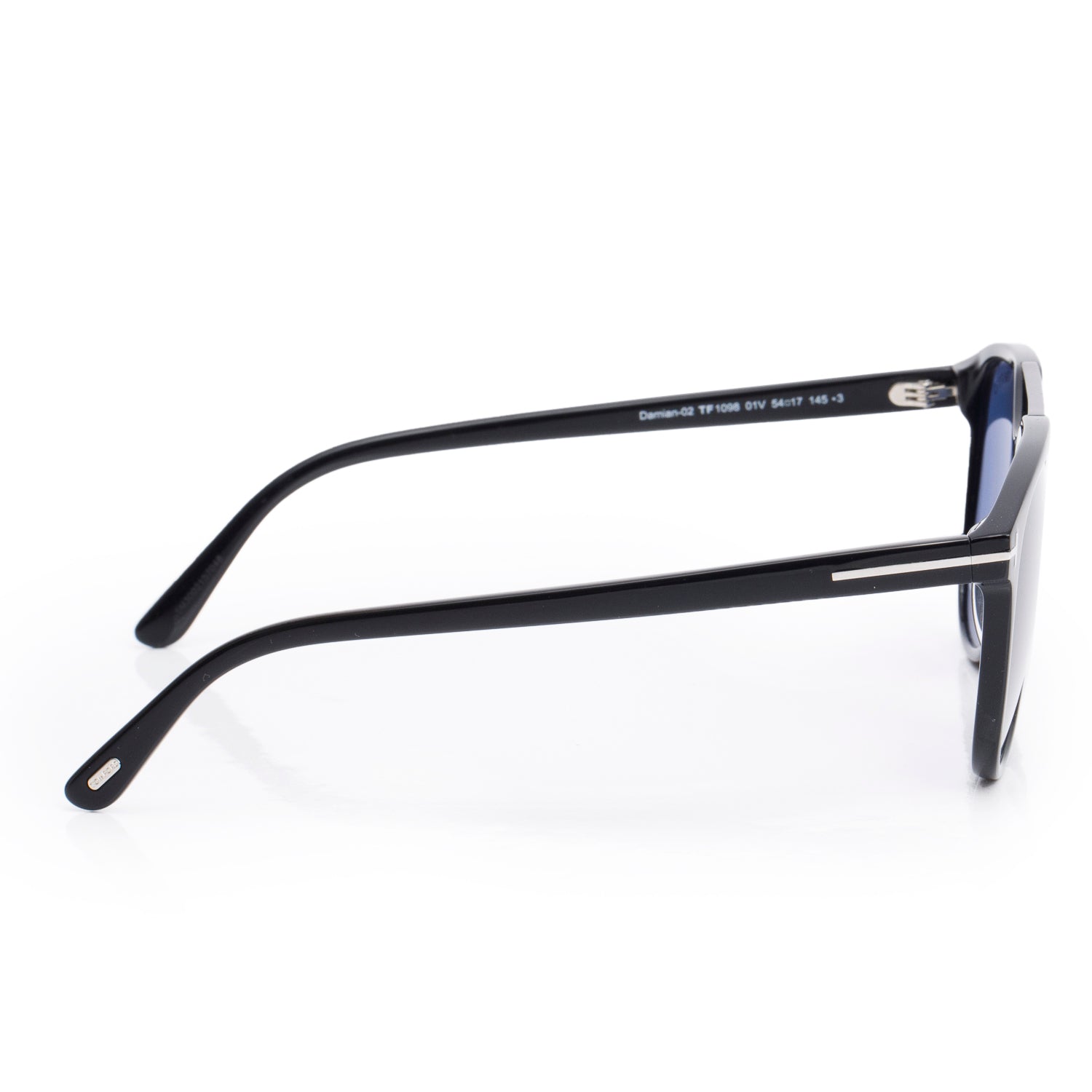 Tom Ford TF 1098 Black Acetate Damian-02 Aviator Sunglasses w/ Case & Box