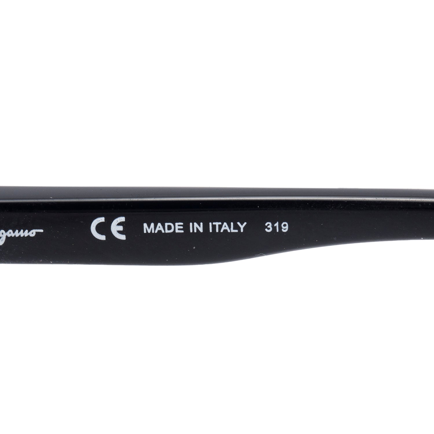 Salvatore Ferragamo SF600S Black Acetate Oval Gancini Sunglasses w/ Case