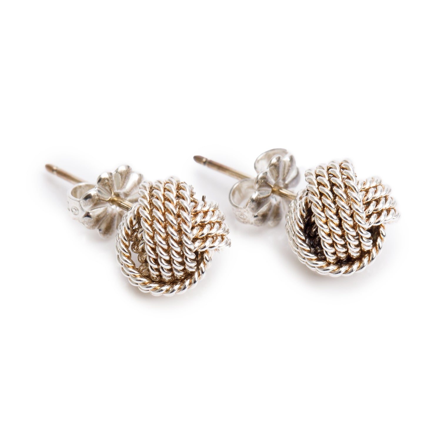 Tiffany & Co. Sterling Silver Twist Knot Earrings