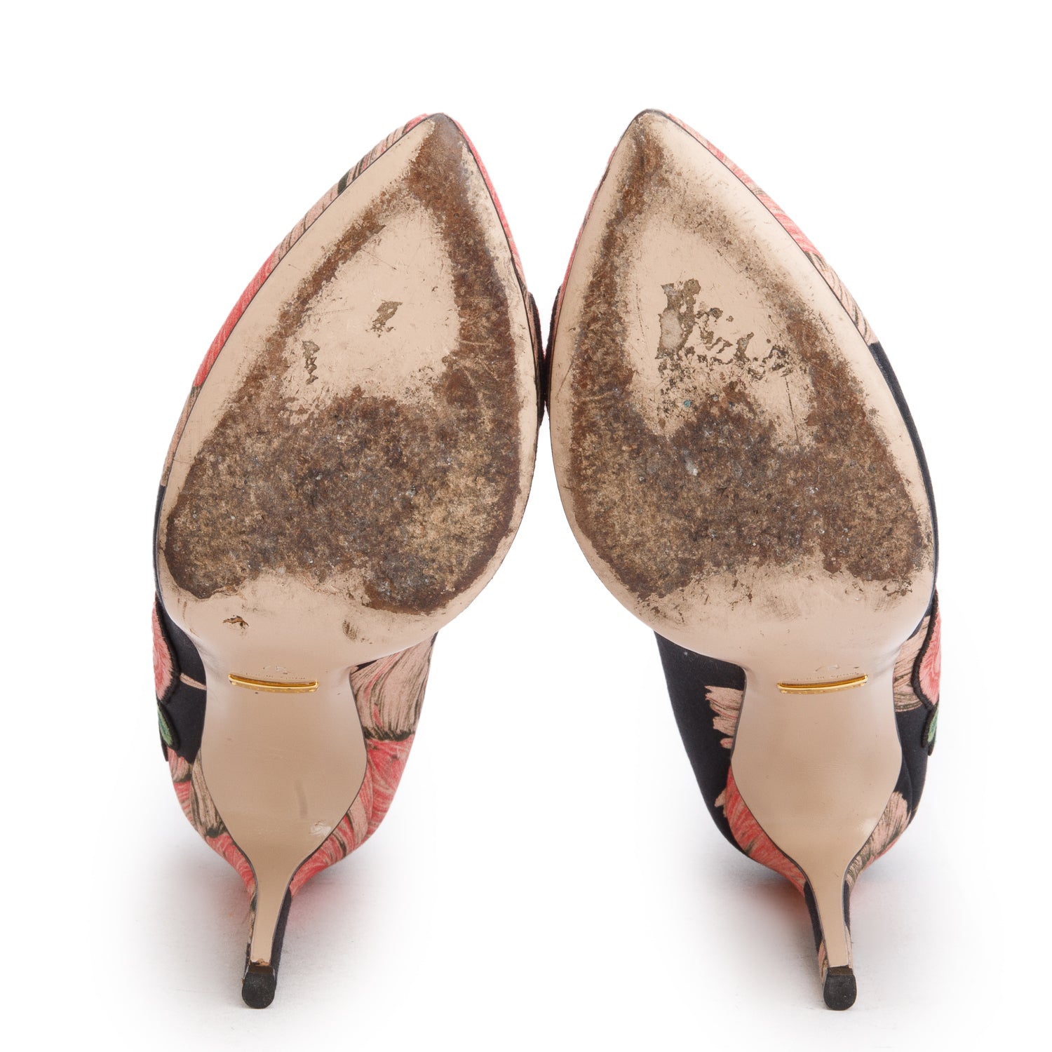 Gucci Multicolor Floral Embroidered Ophilia Pumps, Size 37 w/ Box