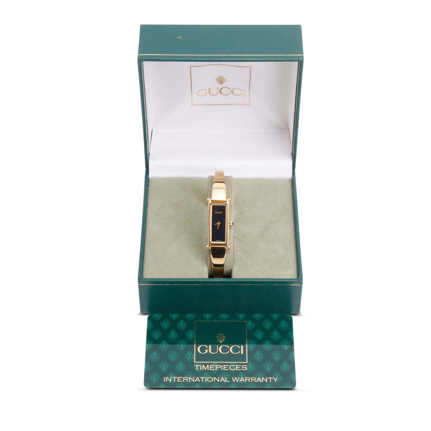 Gucci Gold-Plated Stainless Steel 1500 Series Watch w/ Box