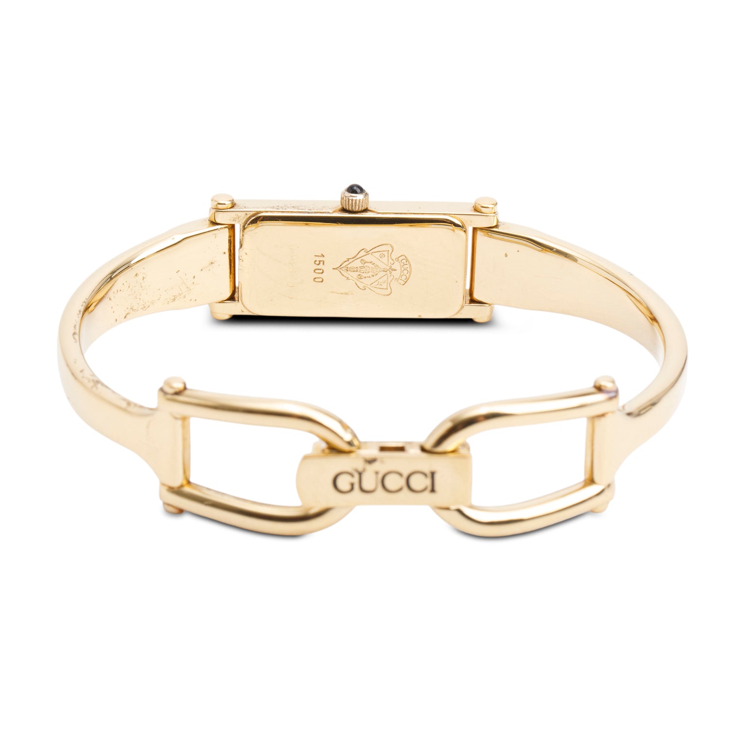 Gucci Gold-Plated Stainless Steel 1500 Series Watch w/ Box