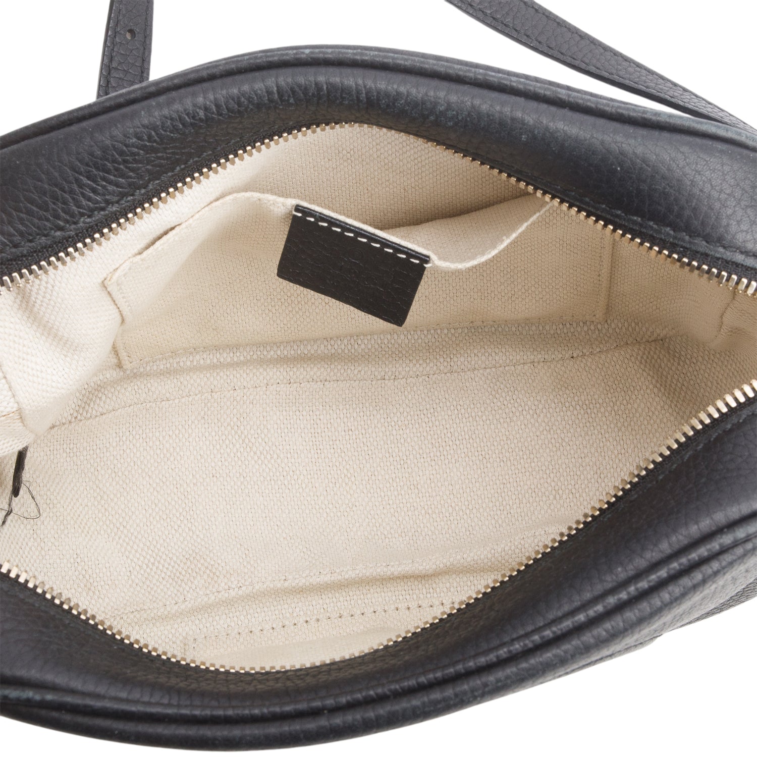Gucci Black Pebbled Calfskin Leather Small Soho Disco Bag