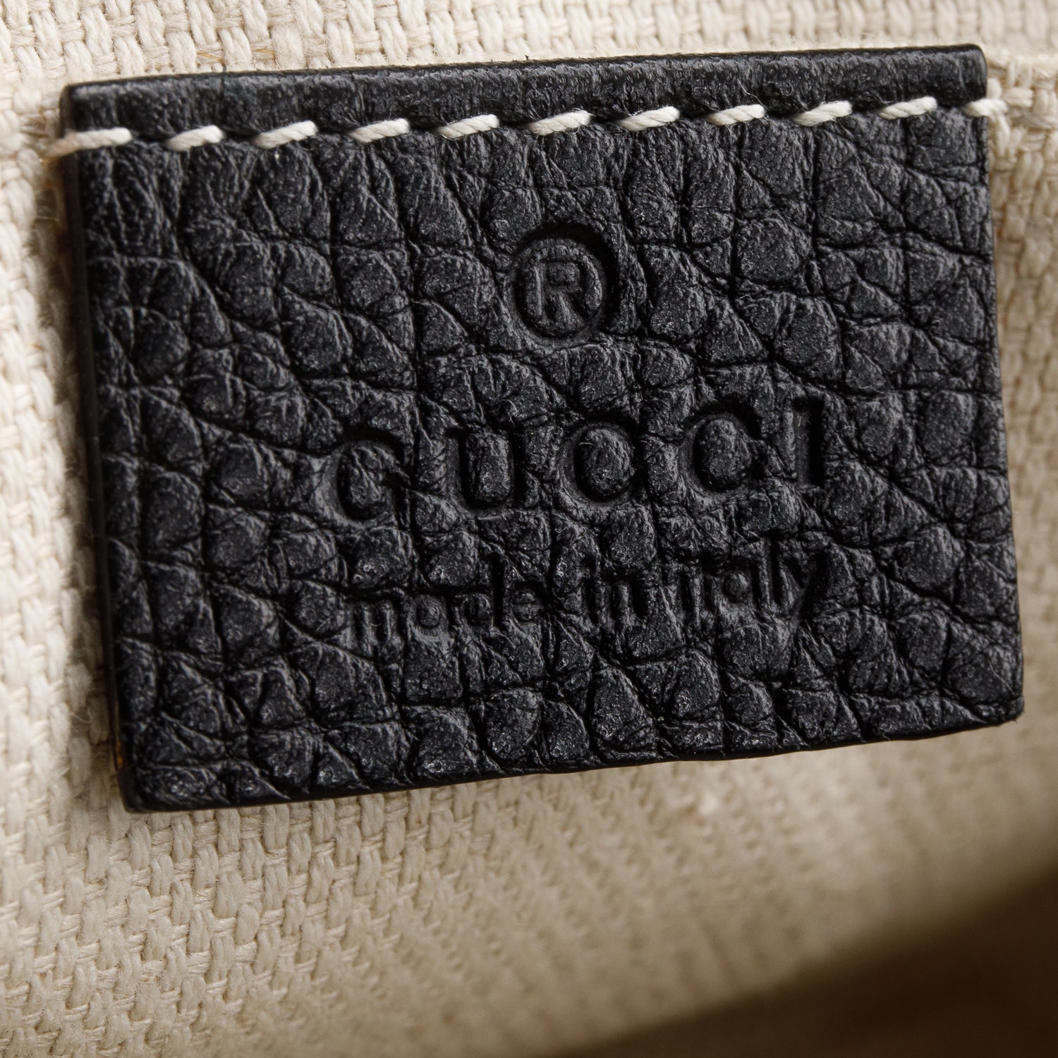 Gucci Black Pebbled Calfskin Leather Small Soho Disco Bag