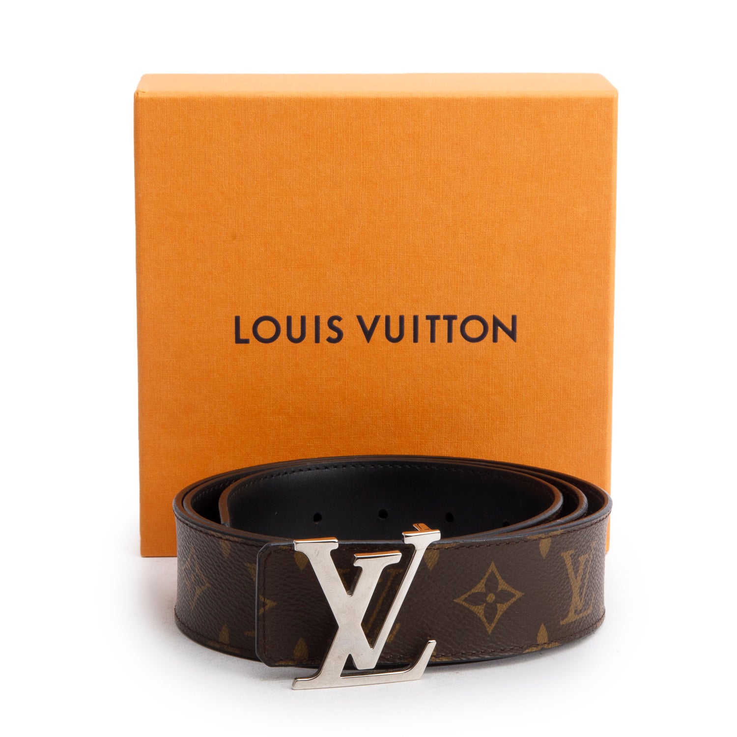 Louis Vuitton Monogram Canvas LV Initiales 40 MM Reversible Belt, Size 100 40 w/ Box