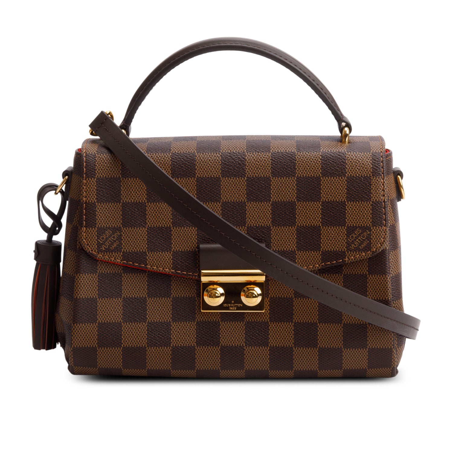 Louis Vuitton 2021 Damier Ebene Croisette w/ Box, Strap & Receipt