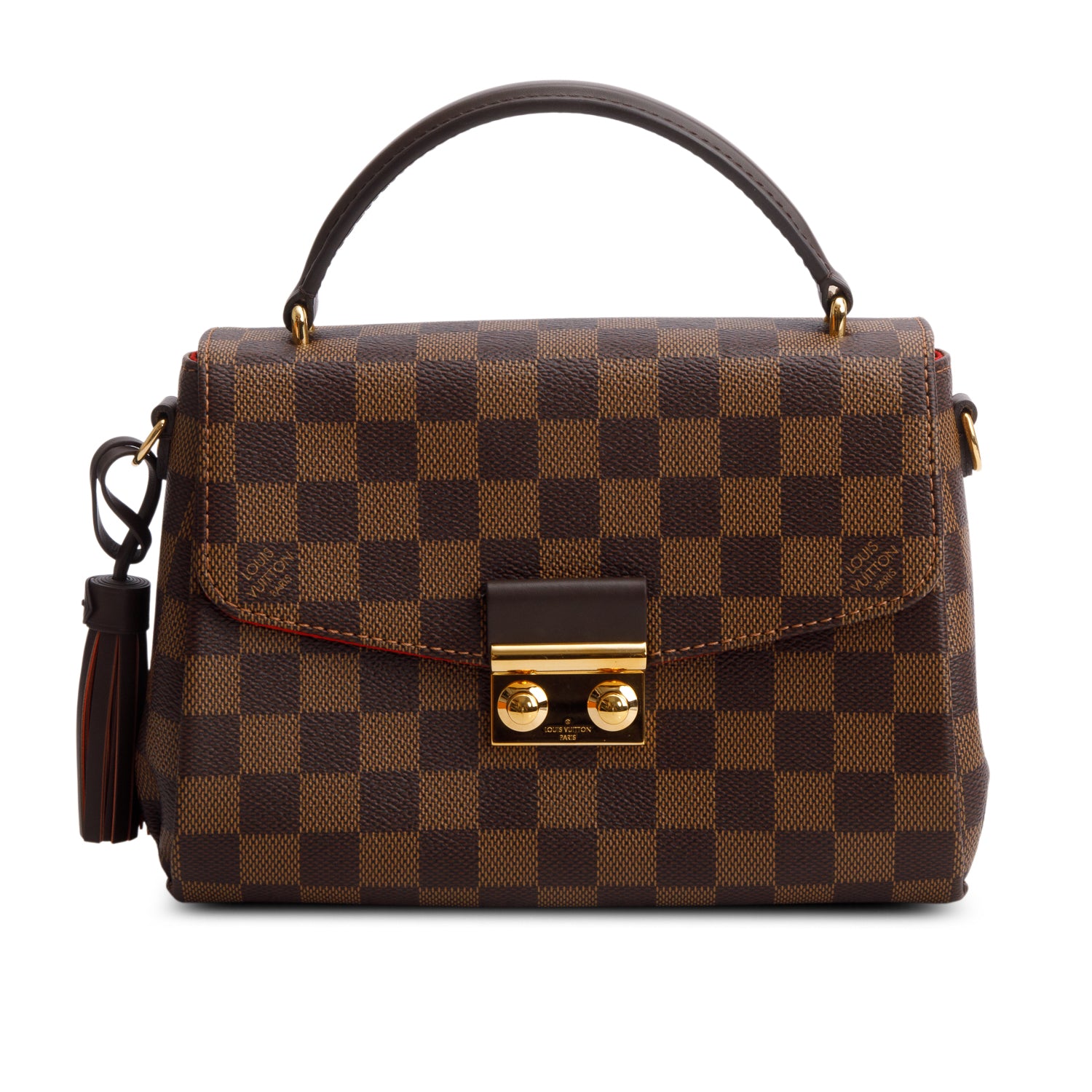 Louis Vuitton 2021 Damier Ebene Croisette w/ Box, Strap & Receipt